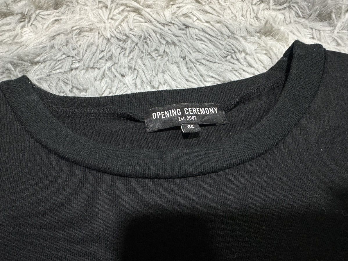 Opening Ceremony 🔥Y2K Opening Ceremony Black Cropped Shirt Eyelet Ribbons Size US S / EU 44-46 / 1 - 7 Thumbnail