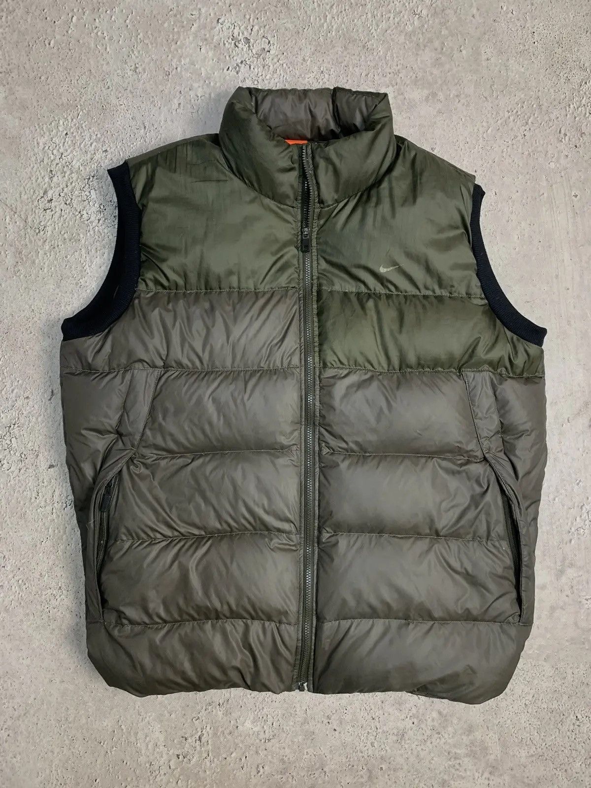Nike × Vintage Vintage Y2K Nike Down Waistcoat Jacket Puffer Black Nike Size US XXL / EU 58 / 5 - 2 Thumbnail
