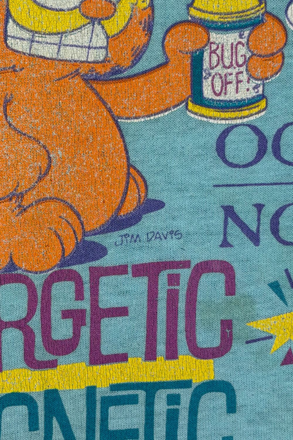 Vintage 1978s Garfield “Scorpio” Zodiac Tee - Boxy Fit, Single Size US L / EU 52-54 / 3 - 8 Thumbnail