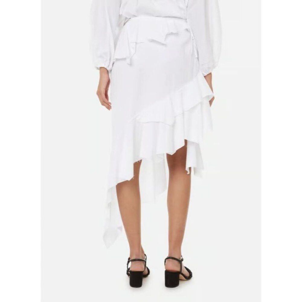 Marques'Almeida Marques Almeida Asymmetrical Tiered Skirt Size 6 White $375 Size 28" / US 6 / IT 42 - 3 Thumbnail
