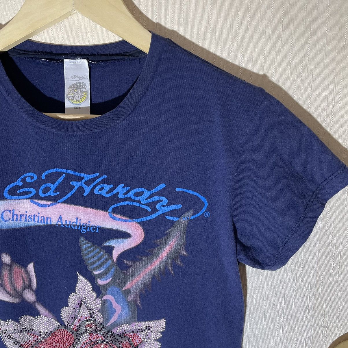 Ed Hardy × Vintage Ed Hardy vintage streetwear T shirt Size L / US 10 / IT 46 - 3 Thumbnail