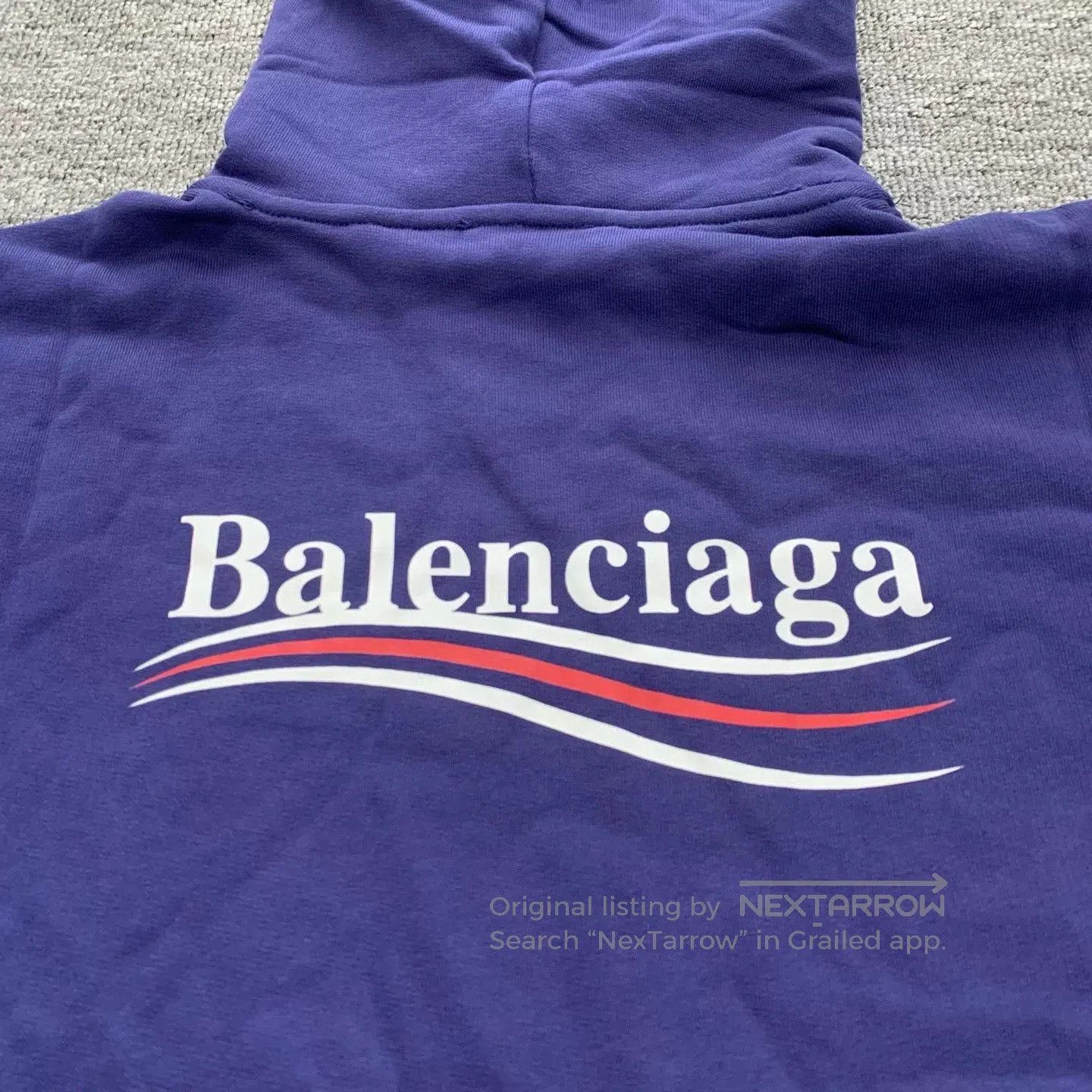 Balenciaga Balenciaga Blue Hoodie Sweatshirt S Size. Size US S / EU 44-46 / 1 - 7 Thumbnail