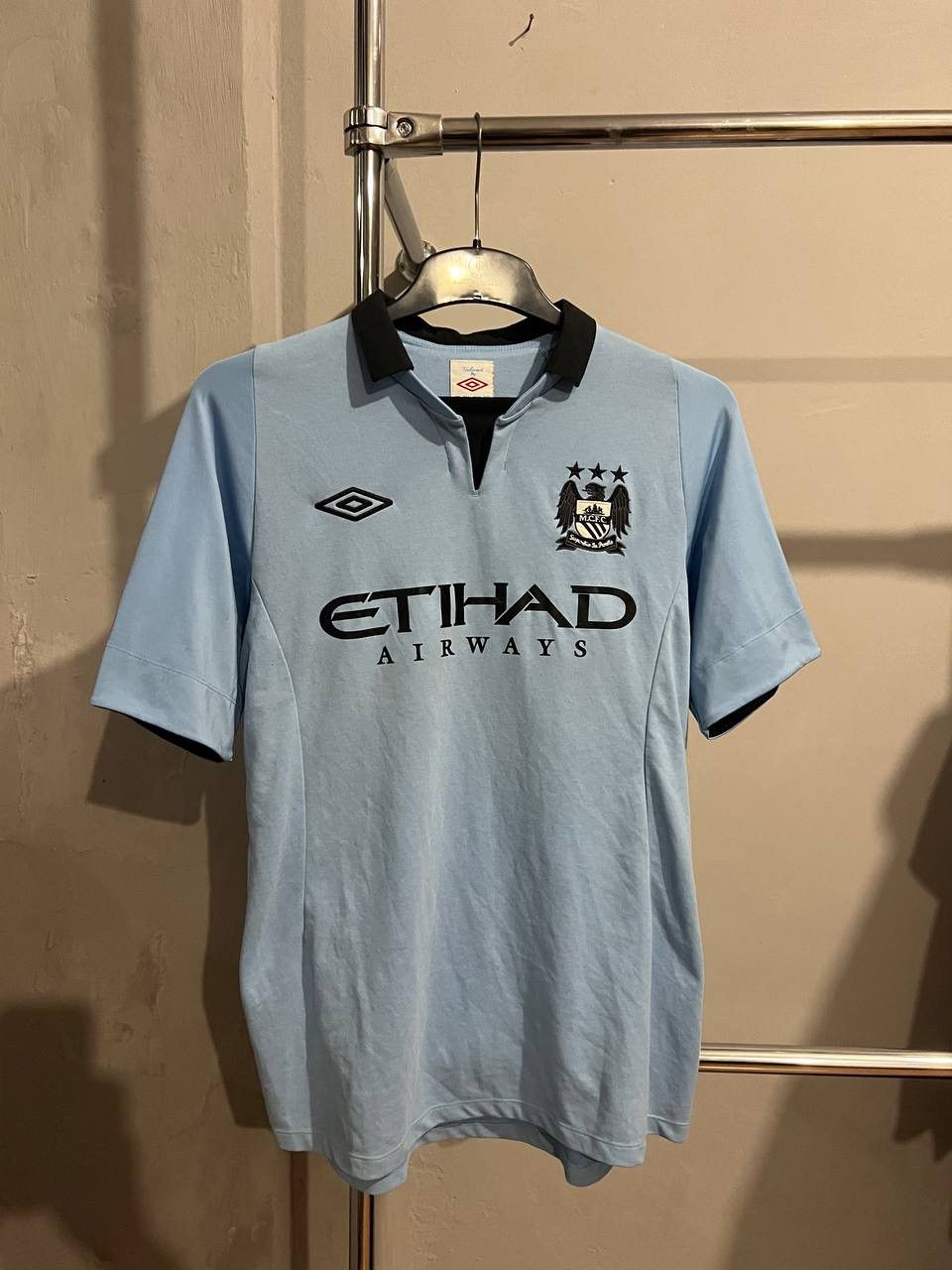 Umbro 2012/13 MANCHESTER CITY #16 AGUERO HOME SOCCER JERSEY SHIRT Size US M / EU 48-50 / 2 - 3 Thumbnail