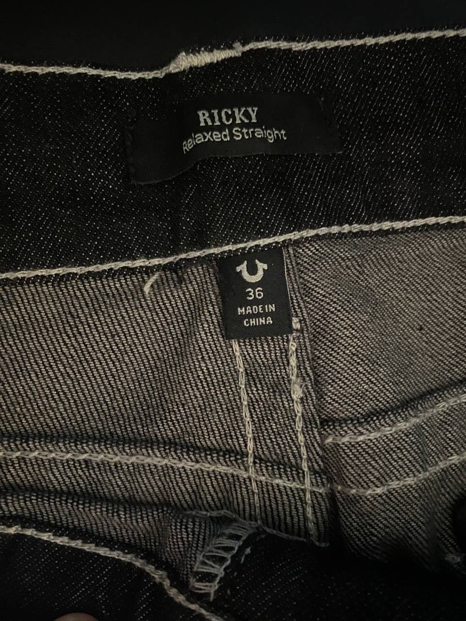 True Religion True Religion Ricky Straight Jeans Size US 32 / EU 48 - 5 Thumbnail