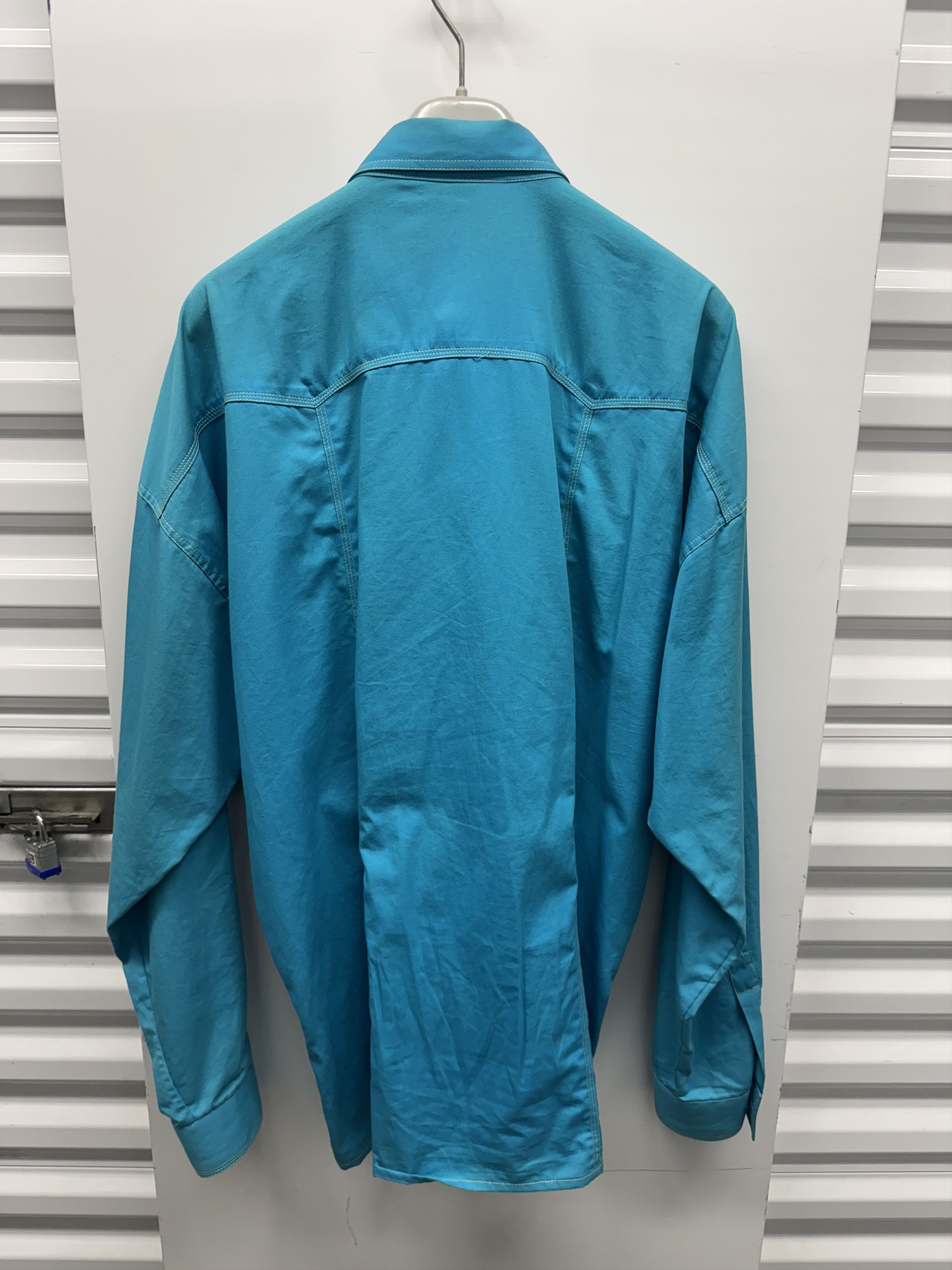 Versace Vintage Gianni Versace Turquoise Western Shirt Medusa Size US M / EU 48-50 / 2 - 8 Thumbnail