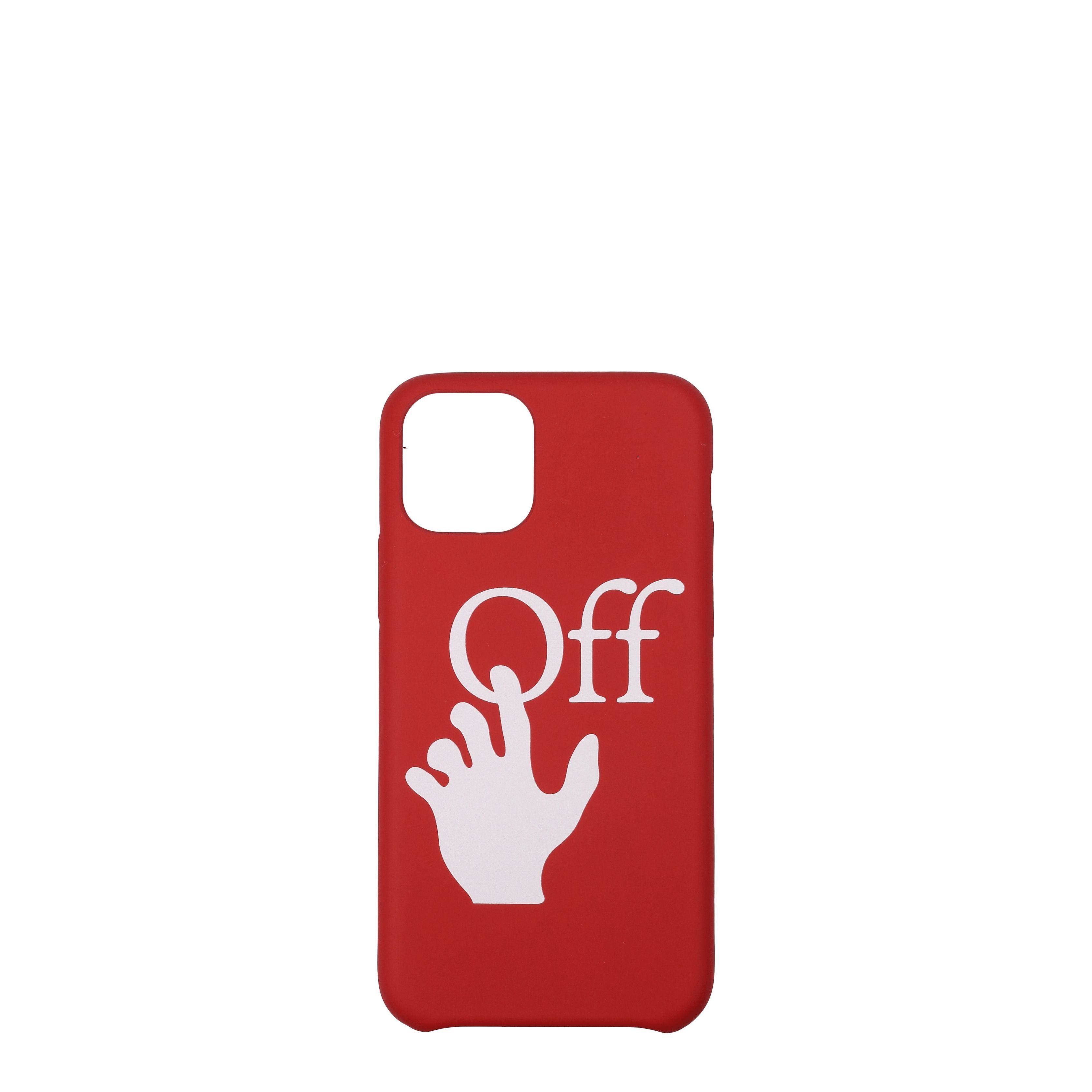 Off-White Off-White IPhone Covers Men Polyurethane Red Size ONE SIZE - 1 Preview