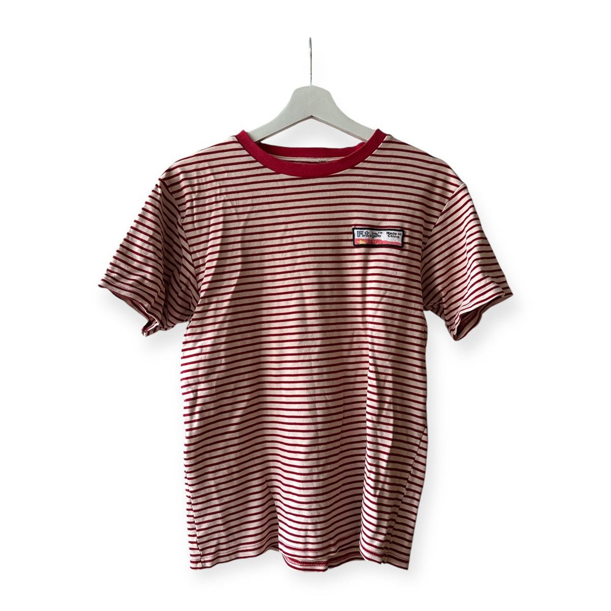 Fuck The Population FTP MADE IN CHINA STRIPED TEE RED/CREAM Size US M / EU 48-50 / 2 - 1 Thumbnail