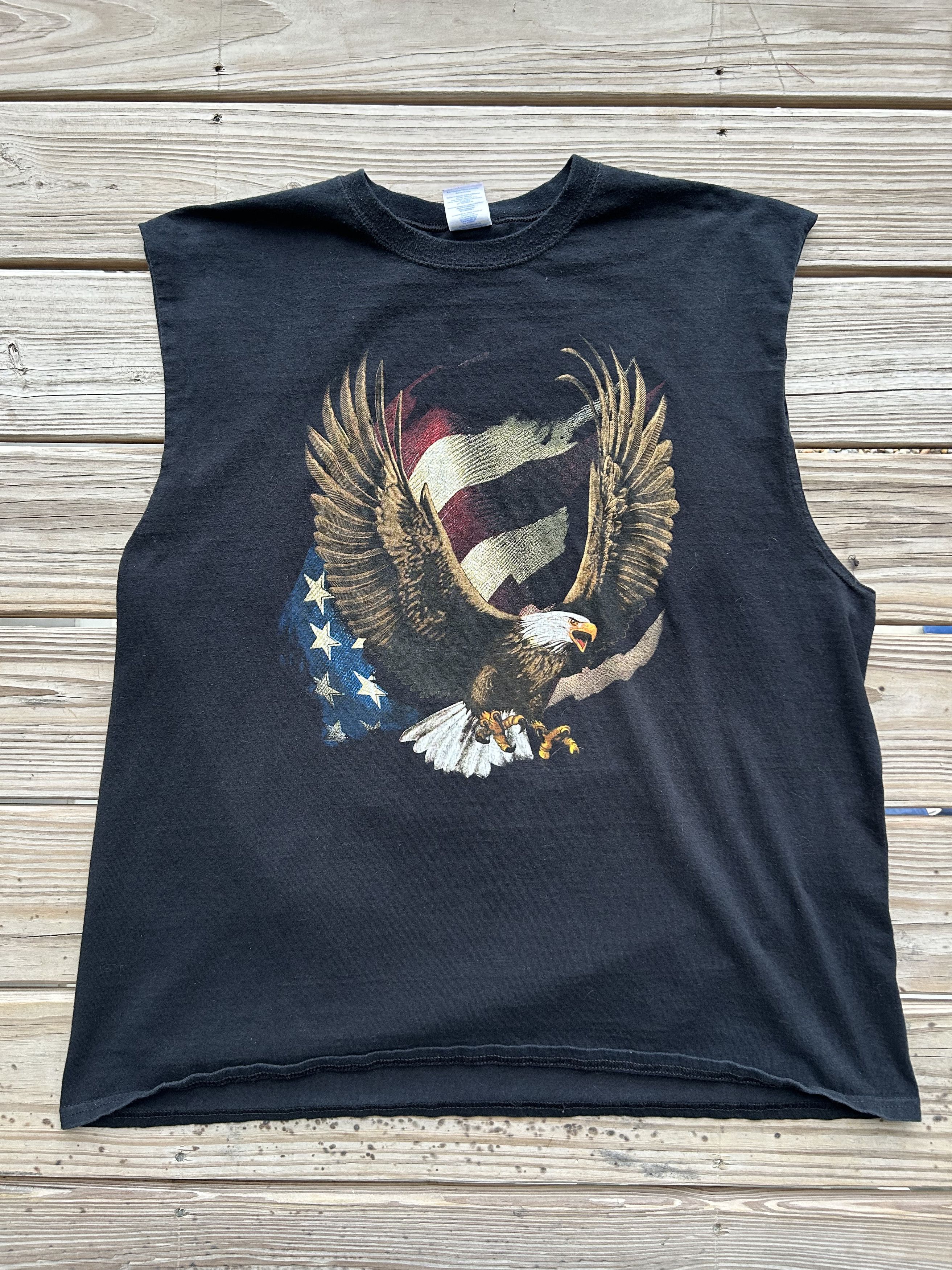 Vintage Eagle Graphic Tee Size US XXL / EU 58 / 5 - 1 Thumbnail