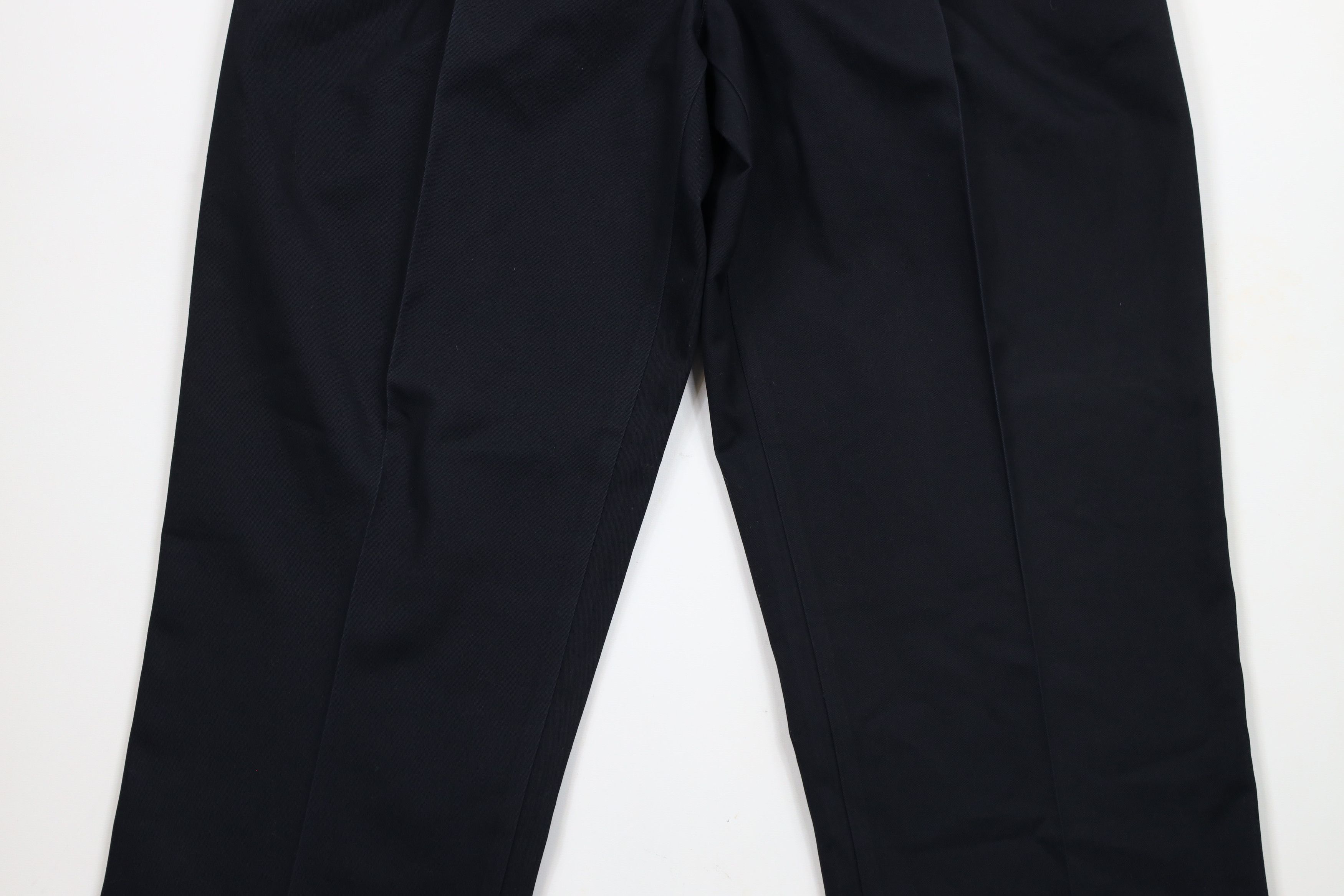 Lands' End × Vintage Vintage 90s Lands End Cotton Pleated Cuffed Chino Pants Size US 38 / EU 54 - 3 Thumbnail