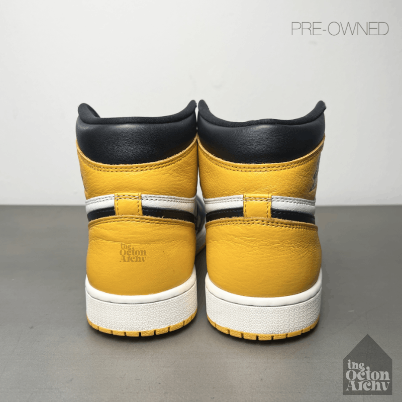 Jordan Brand Air Jordan 1 Retro High OG 'Yellow Toe-Taxi' Pre-Owned Size US 10.5 / EU 43-44 - 5 Thumbnail