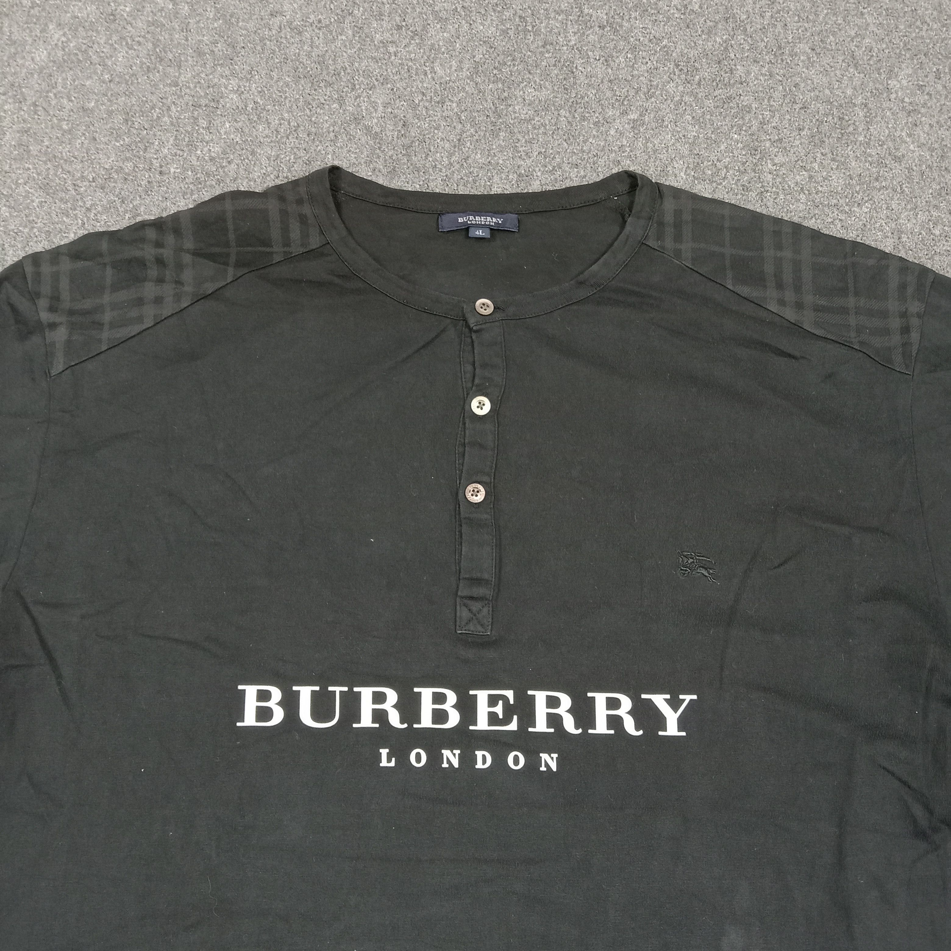 Burberry Burberry London Designer Button Up Tshirt C285N9 Size US XL / EU 56 / 4 - 2 Thumbnail