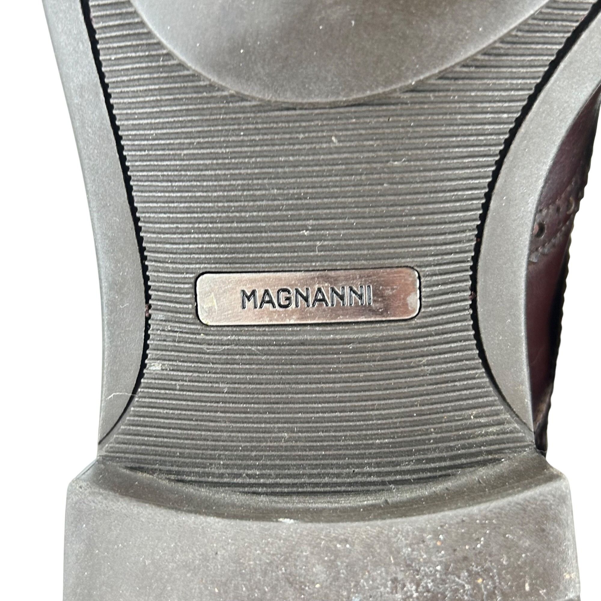 Magnanni Magnanni for Ingledews Mens 10M Burgundy Brown Leather Dress Size US 10 / EU 43 - 6 Thumbnail