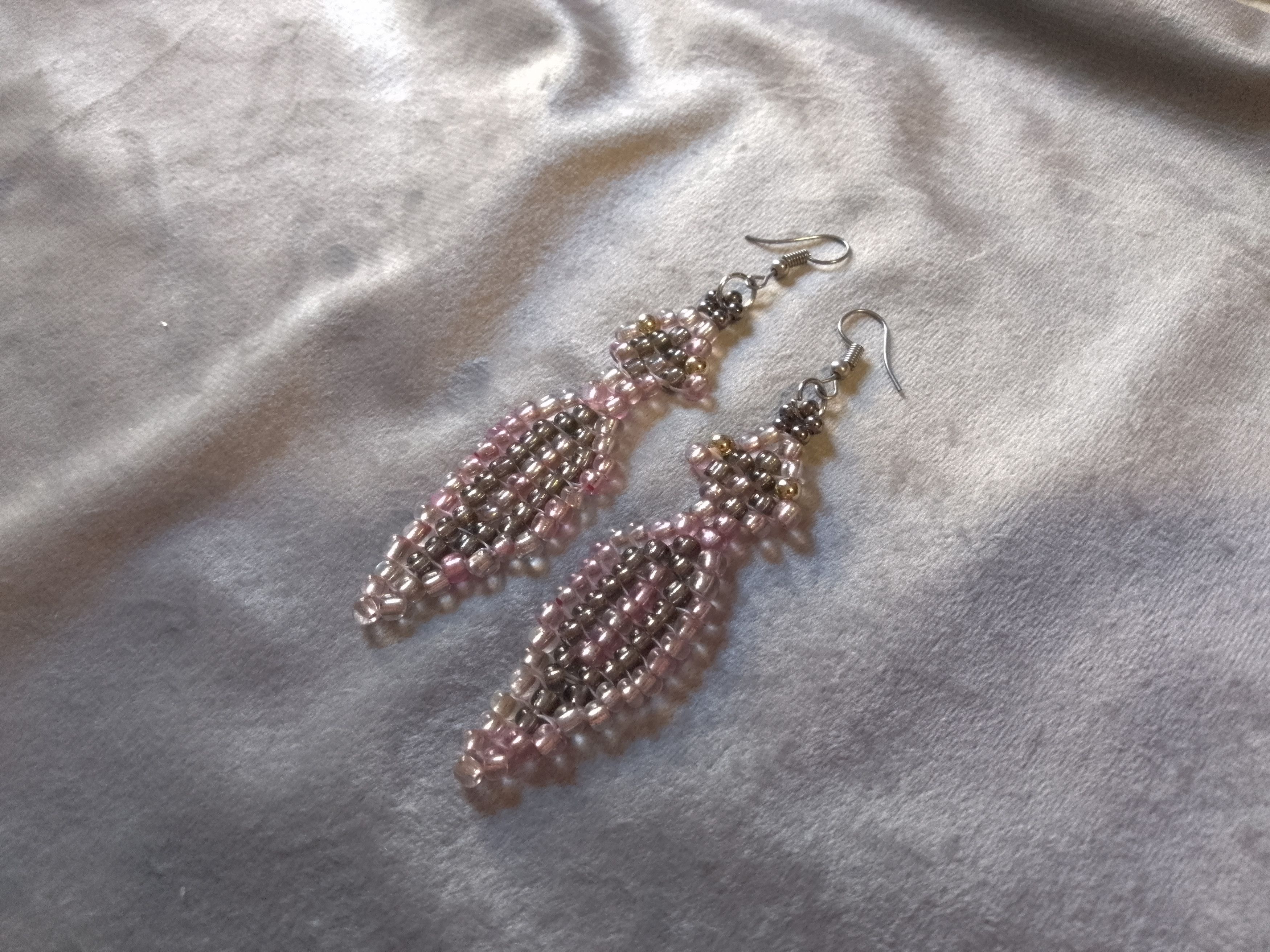 Handmade Necklace Snake shape metallic glass. Earrings Size ONE SIZE - 11 Thumbnail