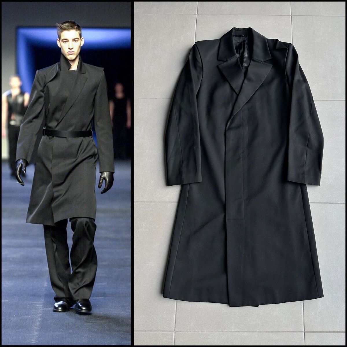 Dior Homme AW01 “Solitaire” long coat