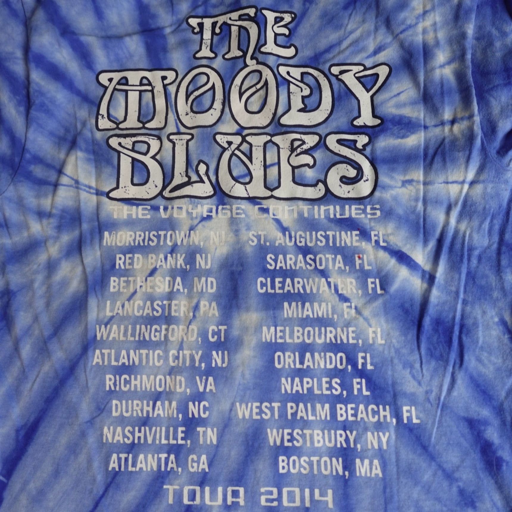 Doublet VINTAGE The Moody Blues Shirt Medium Blue Double Sided Tie Dye 2014 Tour Size US M / EU 48-50 / 2 - 6 Thumbnail