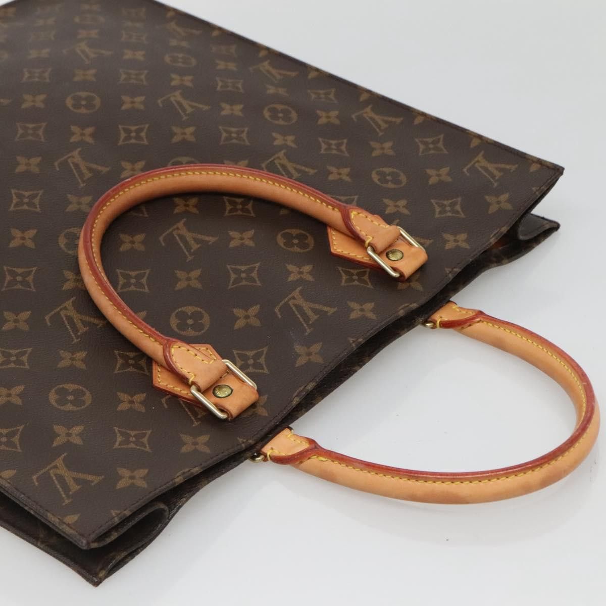 Louis Vuitton LOUIS VUITTON Monogram Sac Plat Hand Bag M51140 Size ONE SIZE - 6 Thumbnail