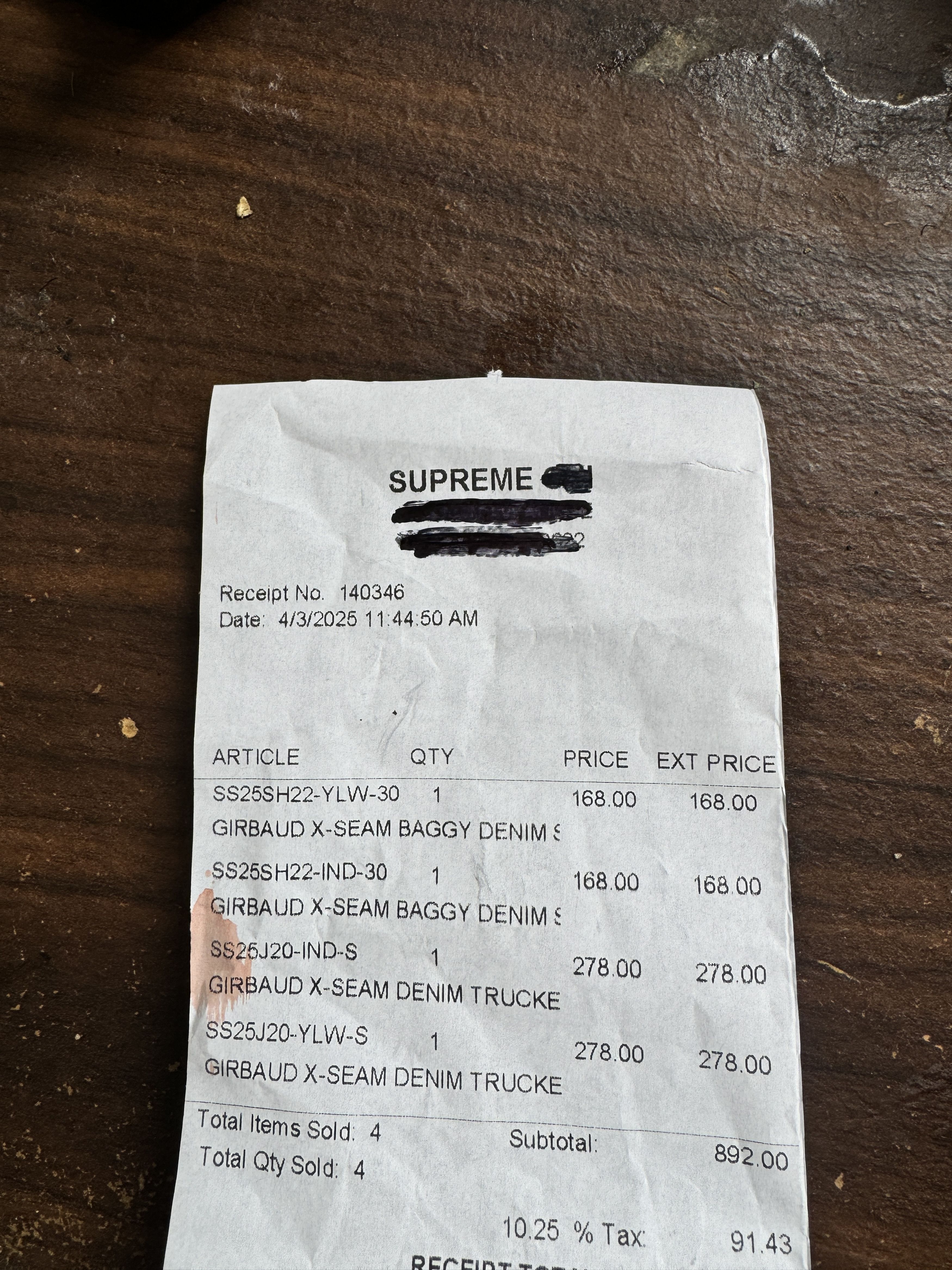 Marithe + Francois Girbaud × Supreme Marithé + François Girbaud X Supreme trucker jacket Size US S / EU 44-46 / 1 - 7 Thumbnail