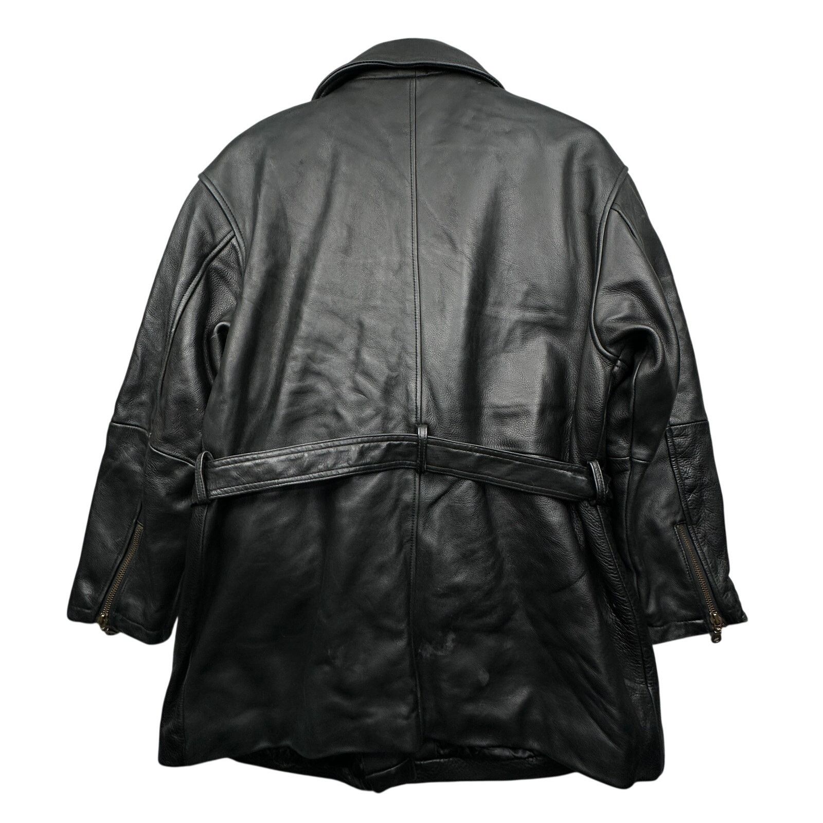Tannery West Tannery West Belted Motorcycle Leather Coat Womens Medium Size M / US 6-8 / IT 42-44 - 2 Thumbnail