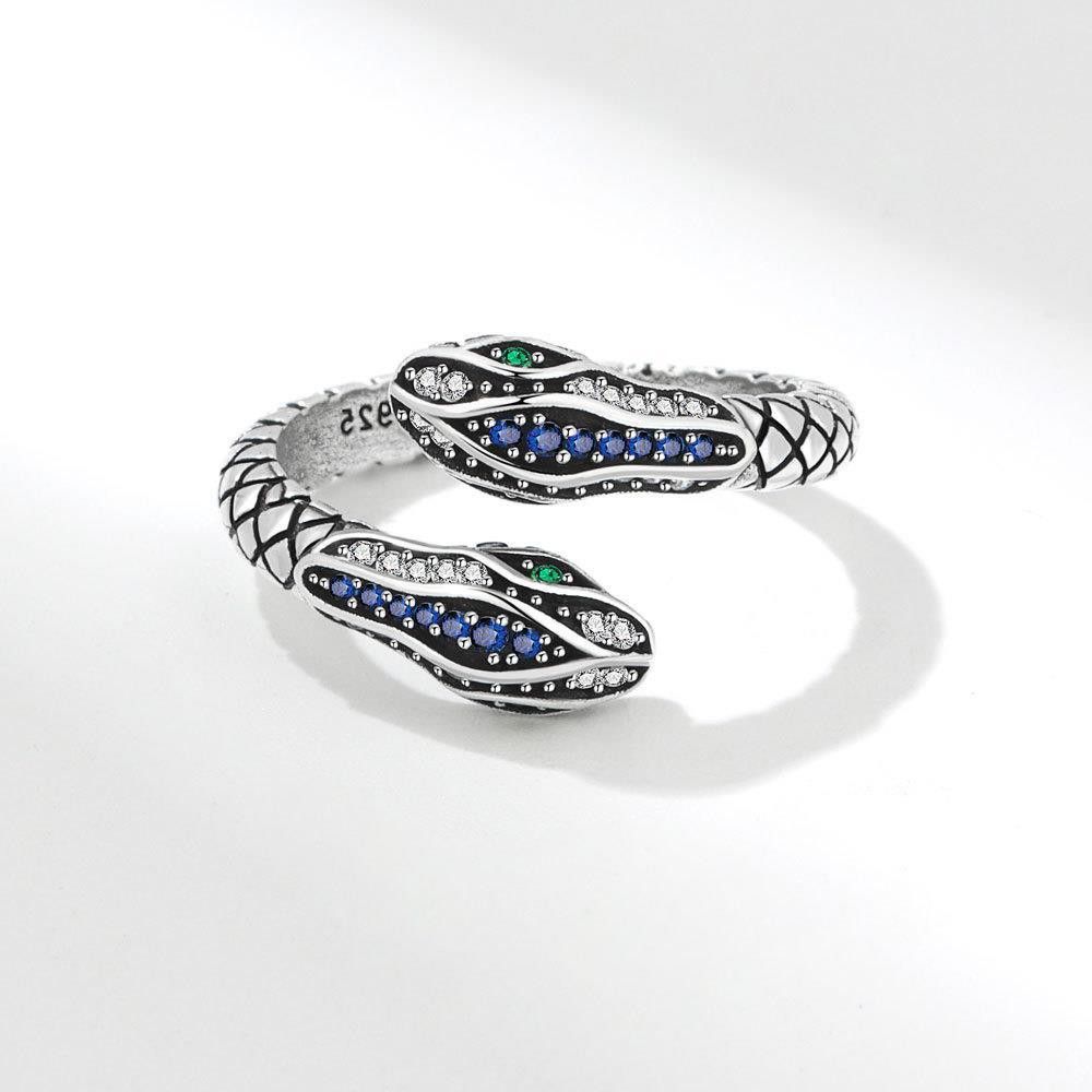 VIBE Retro Snake-Wrap Hip-Hop Ring Size ONE SIZE - 1 Thumbnail