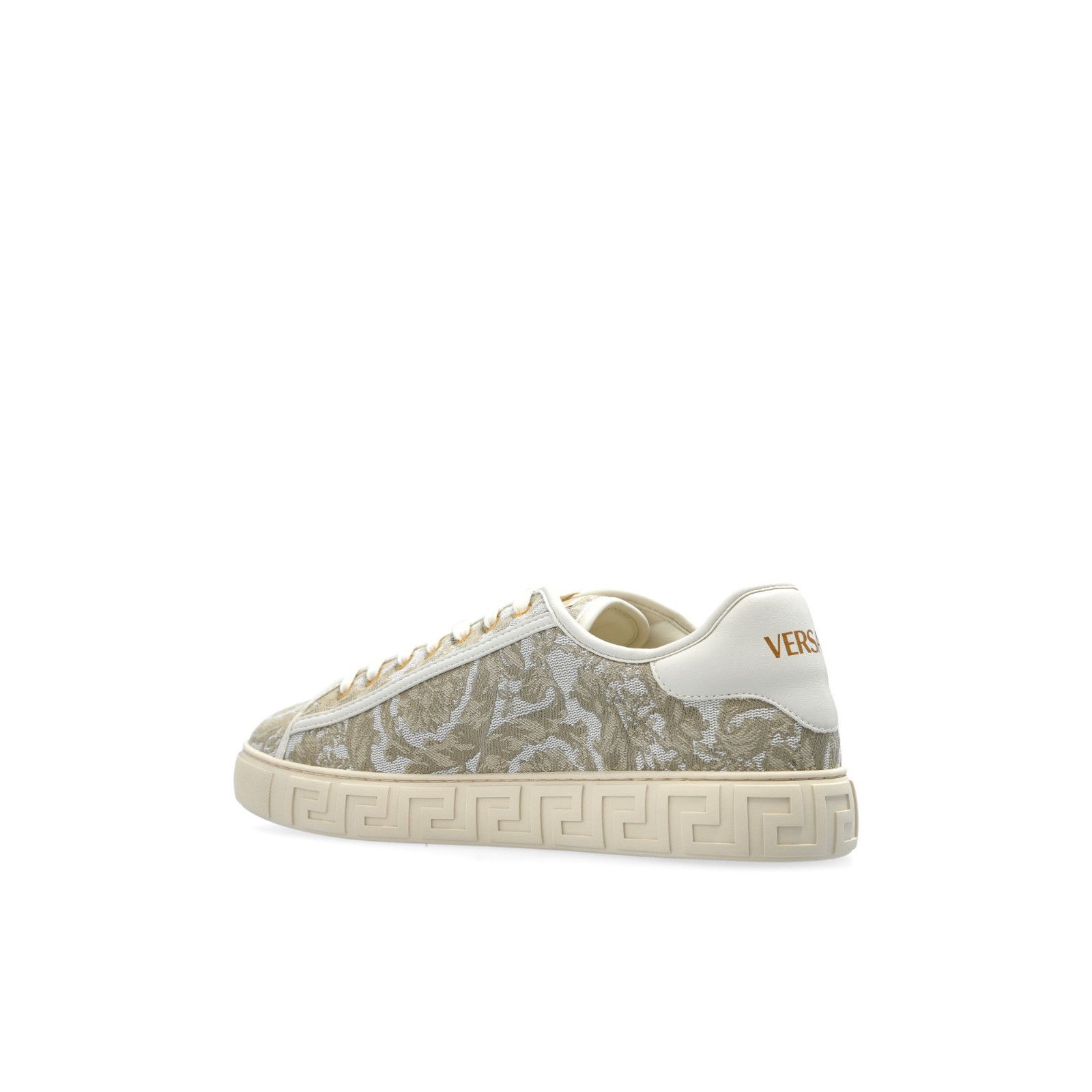 Versace VERSACE Cream Sneakers New And Authentic (Men's size:9;) Size US 9 / EU 42 - 3 Thumbnail