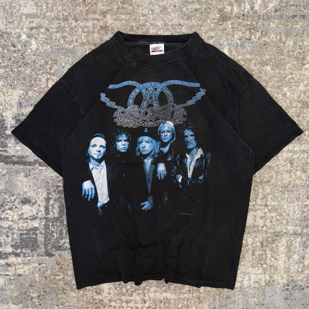 Aerosmith Aerosmith Vintage 1997 Nine Lives World Tour TShirt Mens XL Size US XL / EU 56 / 4 - 1 Thumbnail