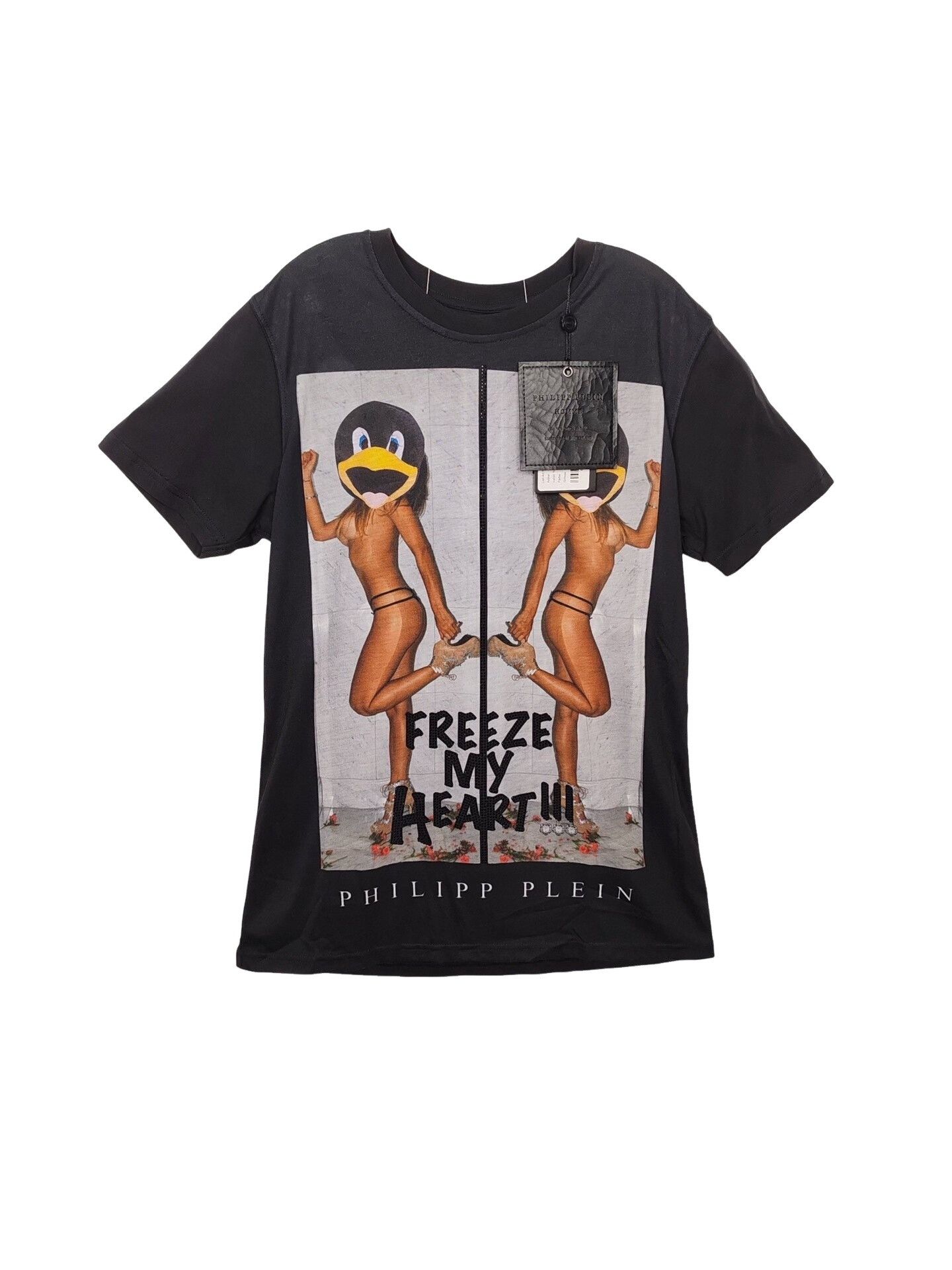 Philipp Plein Philipp Plein Freeze My Heart Graphic T-Shirt Size M Size US M / EU 48-50 / 2 - 1 Thumbnail