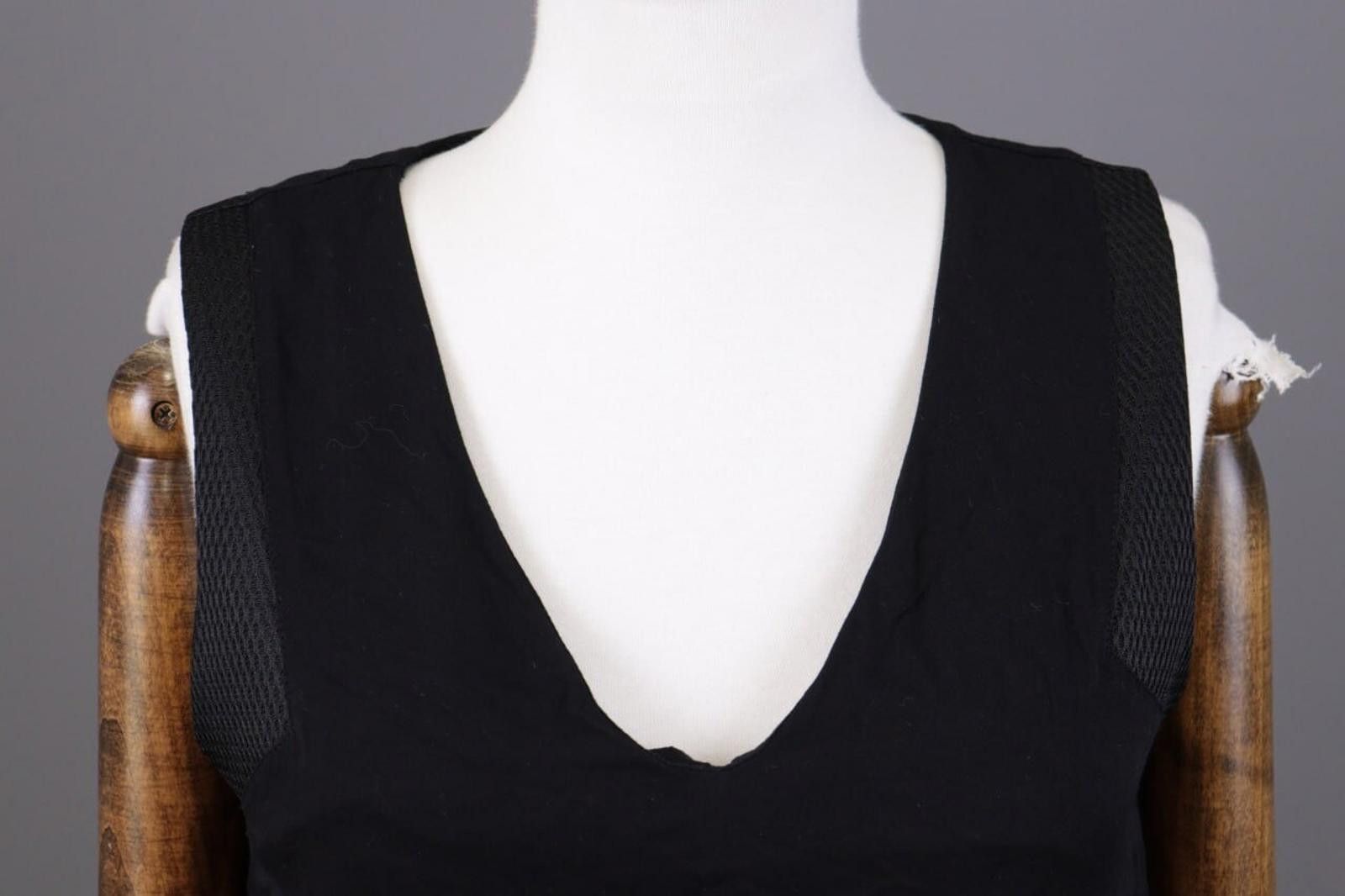 Designer Cop Copine Black Wham Robe Tank Shift Midi Dress Size 40 / M Size M / US 6-8 / IT 42-44 - 7 Thumbnail