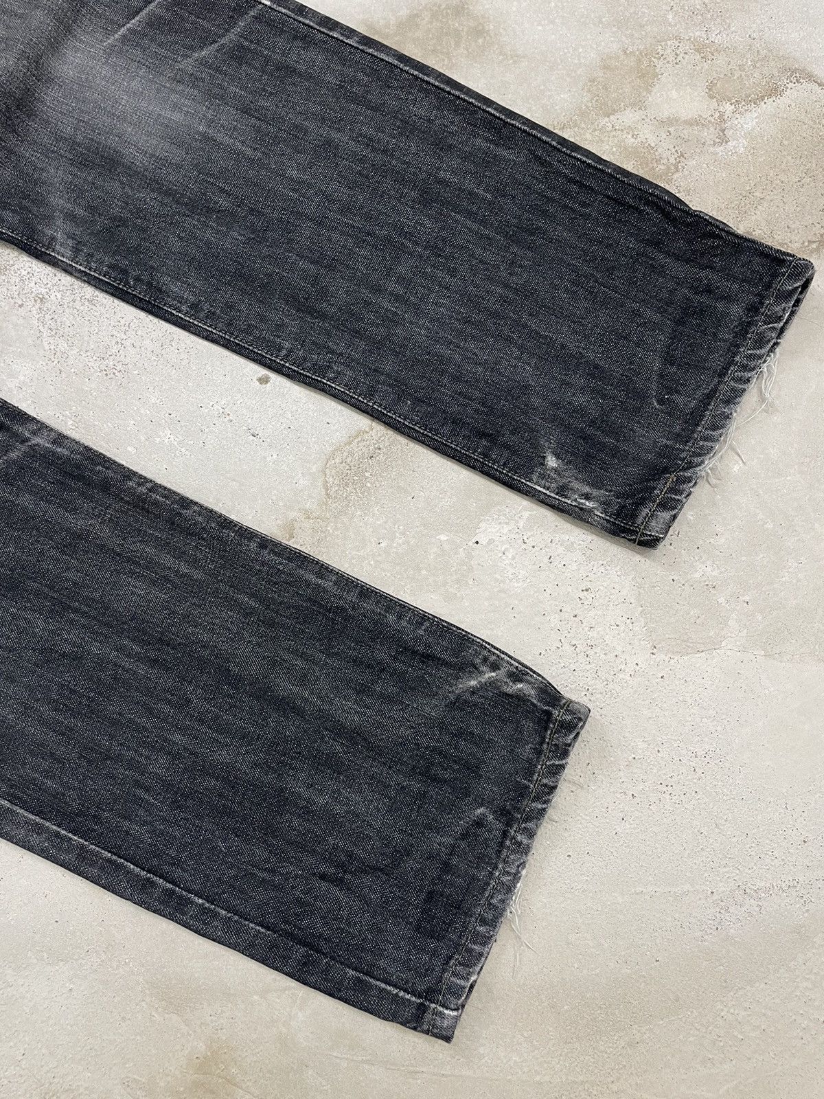 Edwin × Japanese Brand Edwin 403 International Basic Black Washed Distressed Denim Size US 32 / EU 48 - 5 Thumbnail