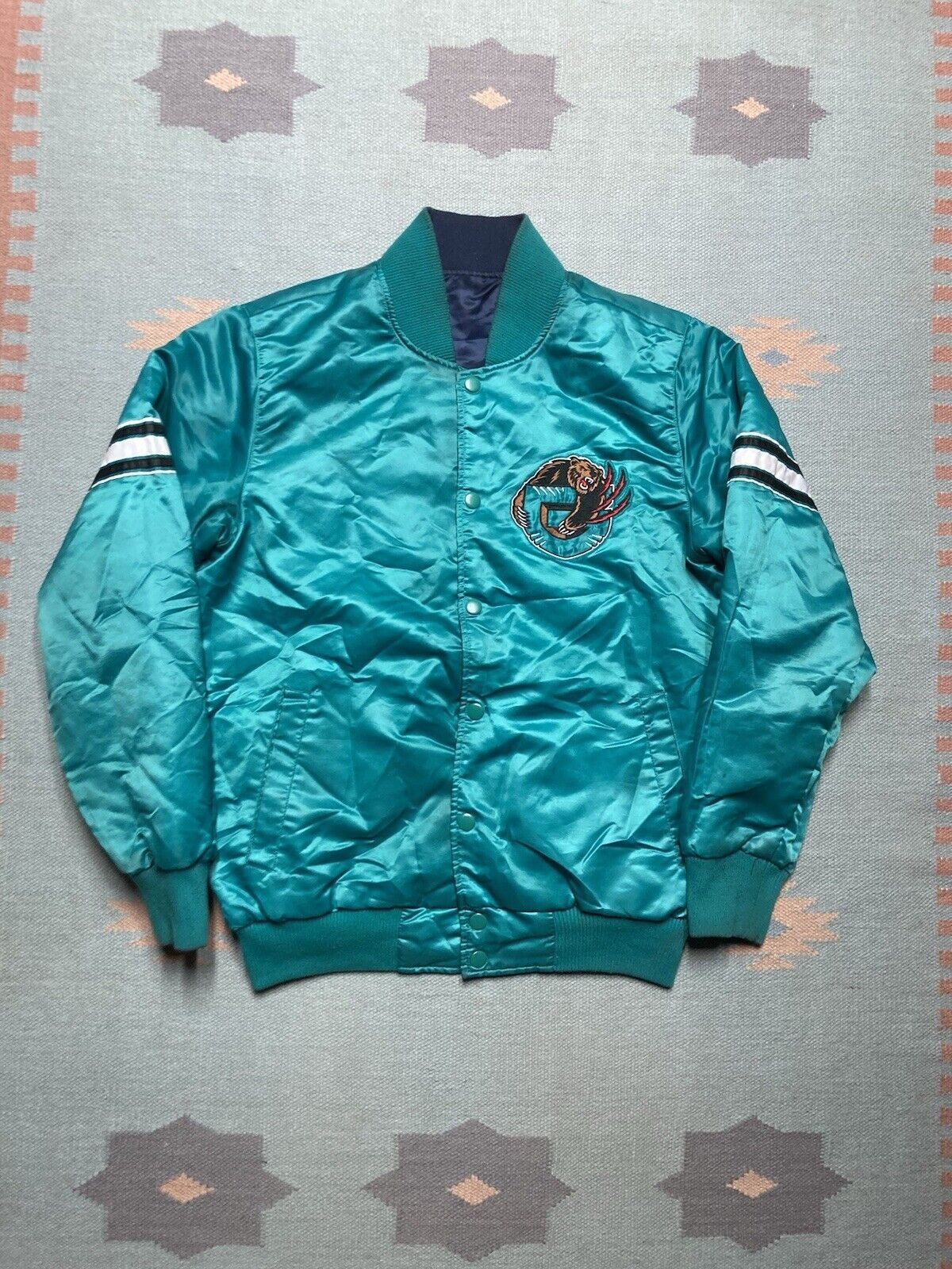 Starter × Vintage VTG starter satin jacket Vancouver Grizzlies reversible M Size US M / EU 48-50 / 2 - 3 Thumbnail