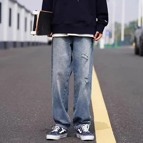 Japanese Brand Kurusu x Asada Light Blue High Street Vintage Loose Jeans Size US 32 / EU 48 - 3 Thumbnail