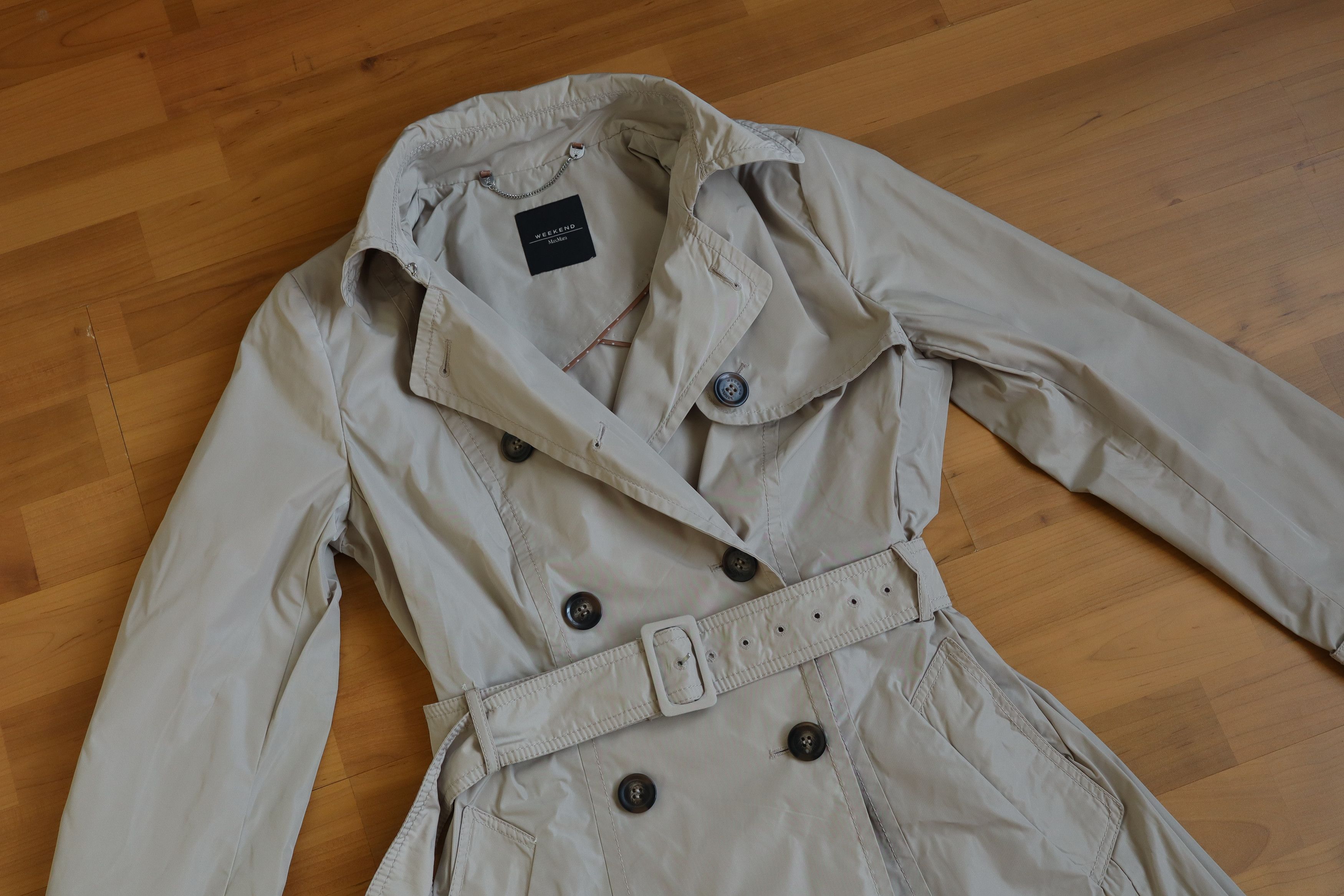 Weekend Max Mara Max Mara Weekend Jacket Trench Coat size S Beige Size S / US 4 / IT 40 - 1 Thumbnail