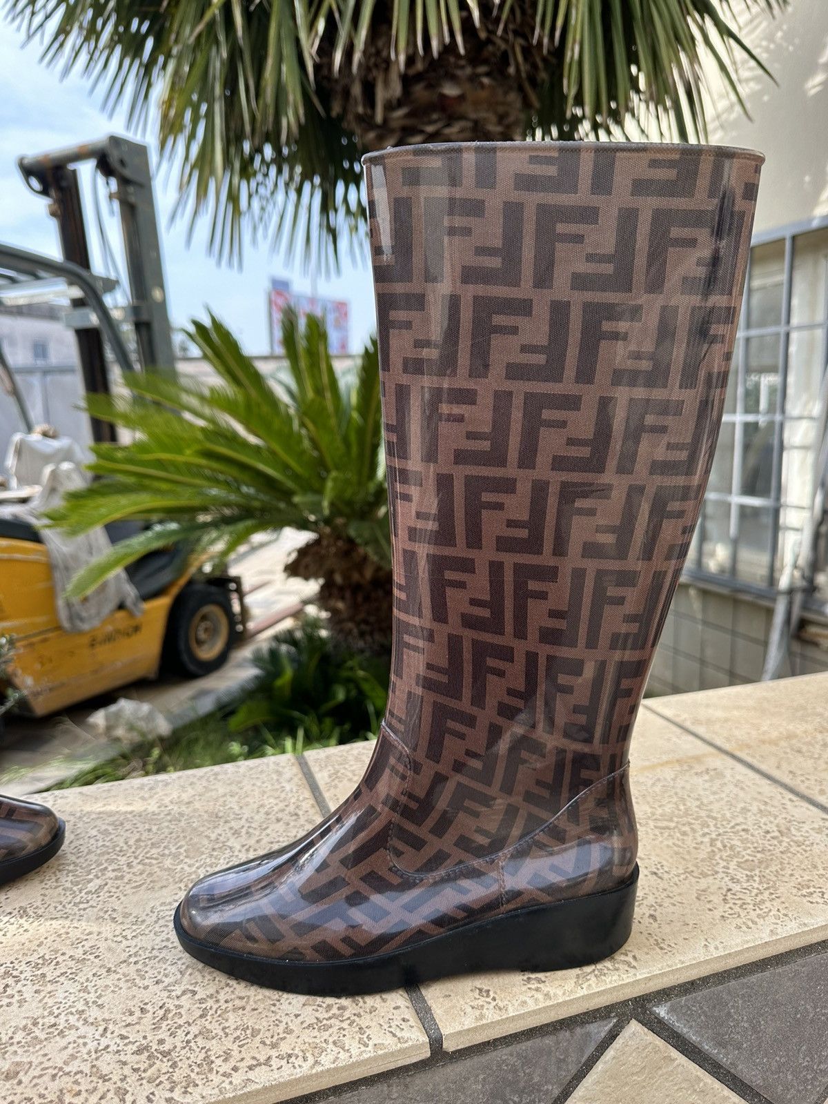 Fendi Fendi Monogram Rain Boots 37 size Size US 7 / IT 37 - 3 Thumbnail