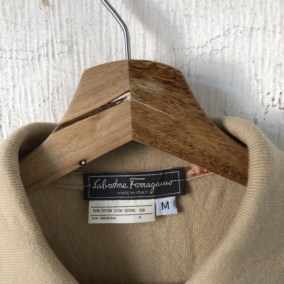 Salvatore Ferragamo Authentic Salvatore Ferragamo Polo Collar 🍒 Size US M / EU 48-50 / 2 - 3 Thumbnail