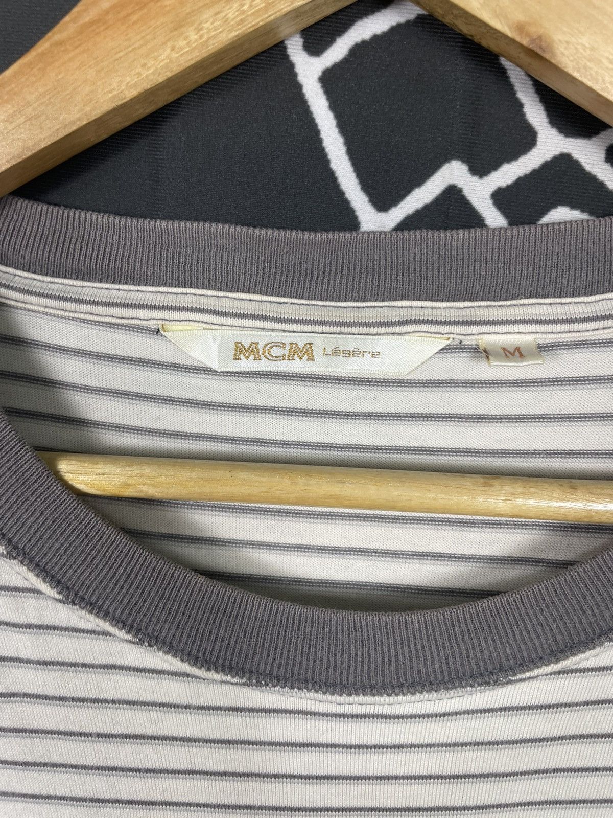 Designer × MCM Vintage MCM Stripe Tshirt Size US L / EU 52-54 / 3 - 4 Thumbnail