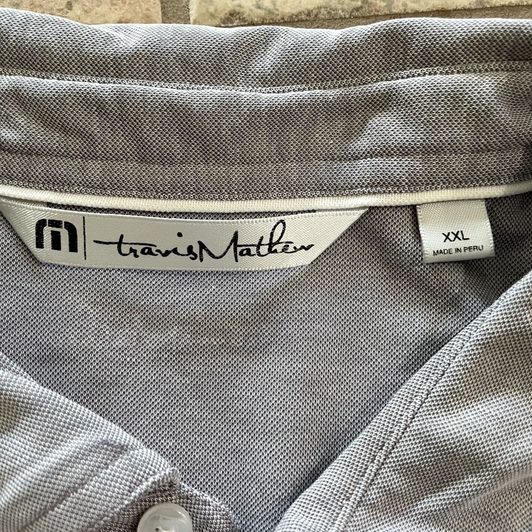 TravisMathew Travis Mathew Polo Shirt Gray Mens 2XL Golf Review? Size US XXL / EU 58 / 5 - 4 Thumbnail