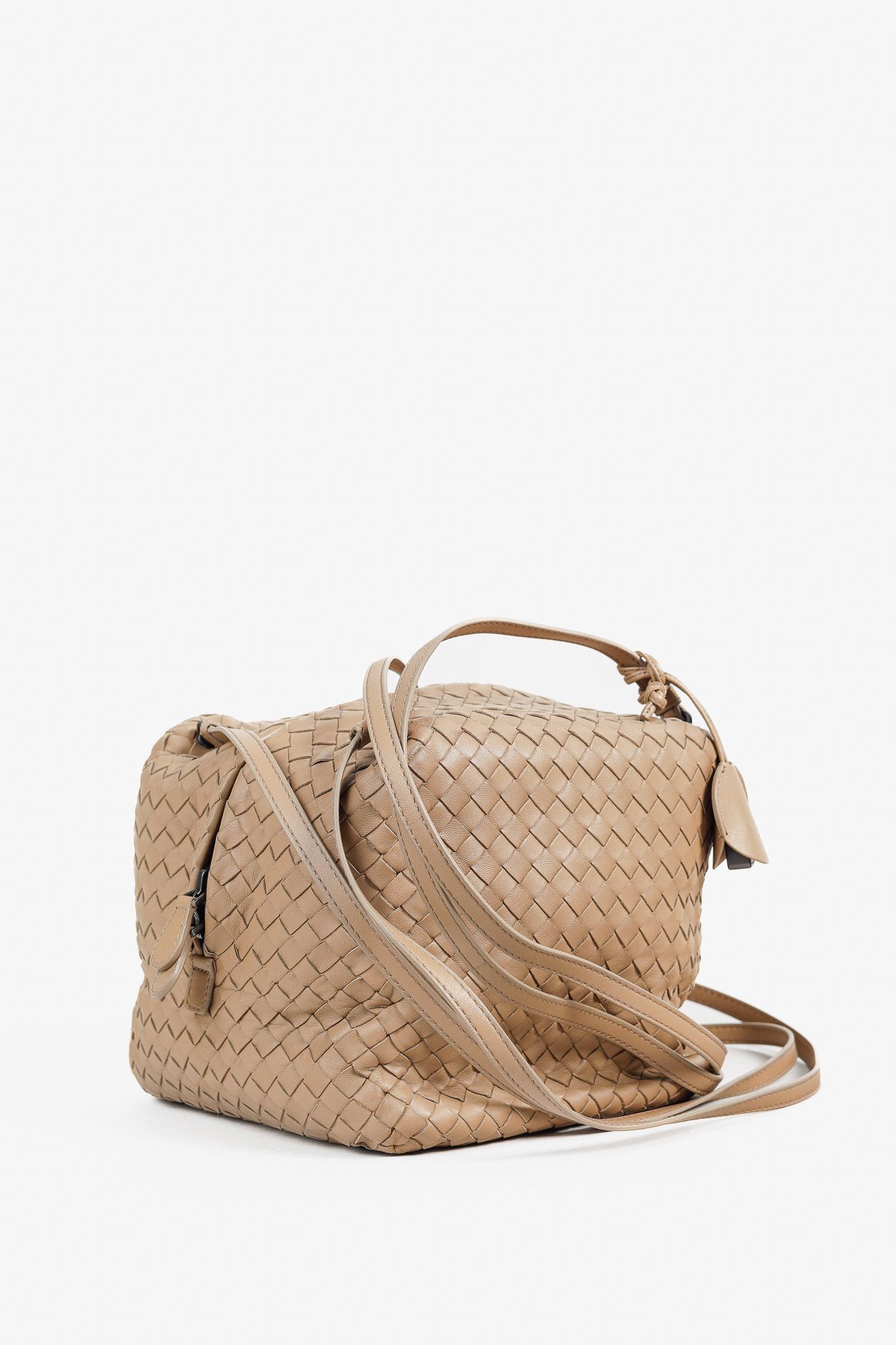 Bottega Veneta Bottega Veneta Light Brown Intrecciato Leather Box Bag Size ONE SIZE - 2 Thumbnail