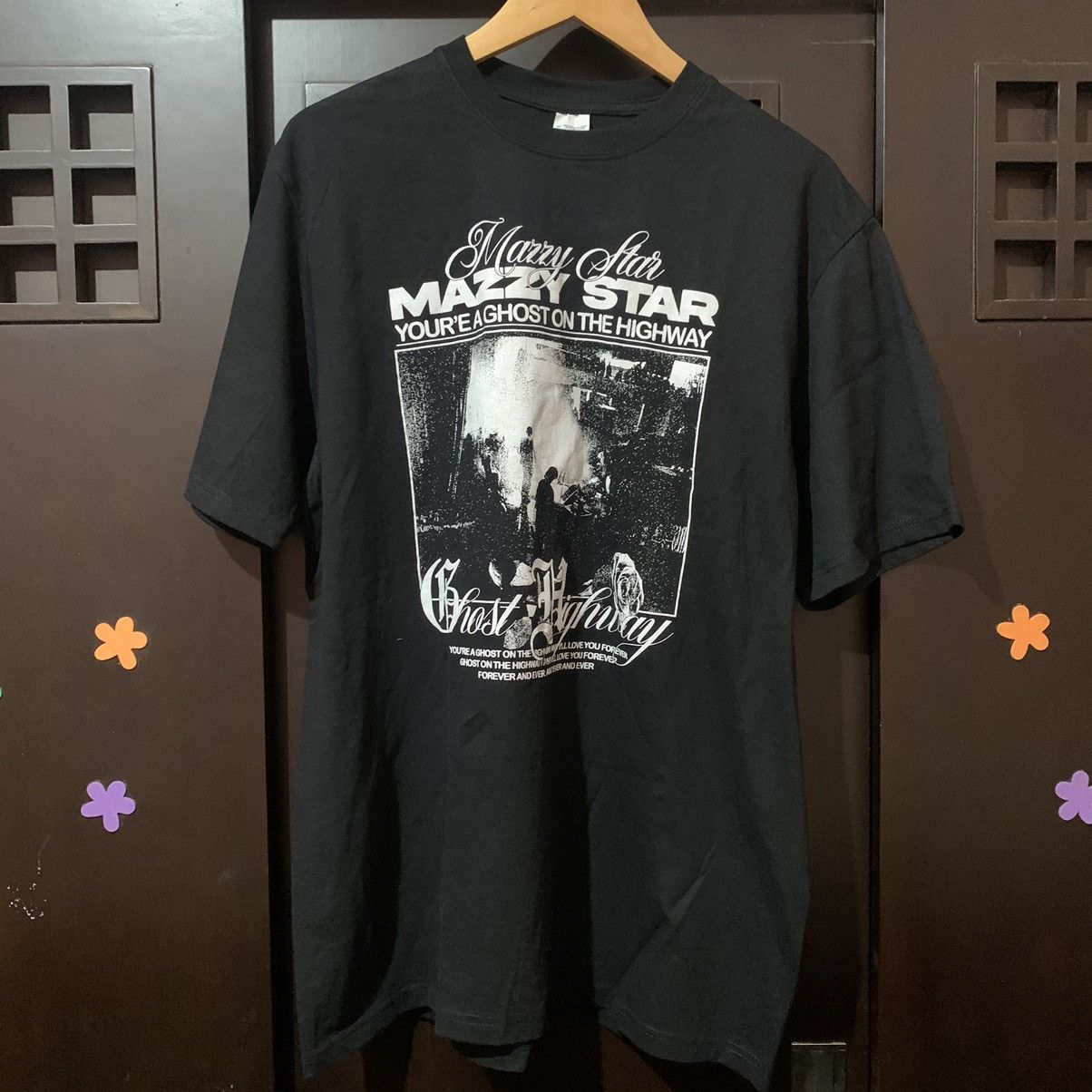 image of Mazzy Star Ghost Highway Rare Boot Tee in Black, Men's (Size XL)