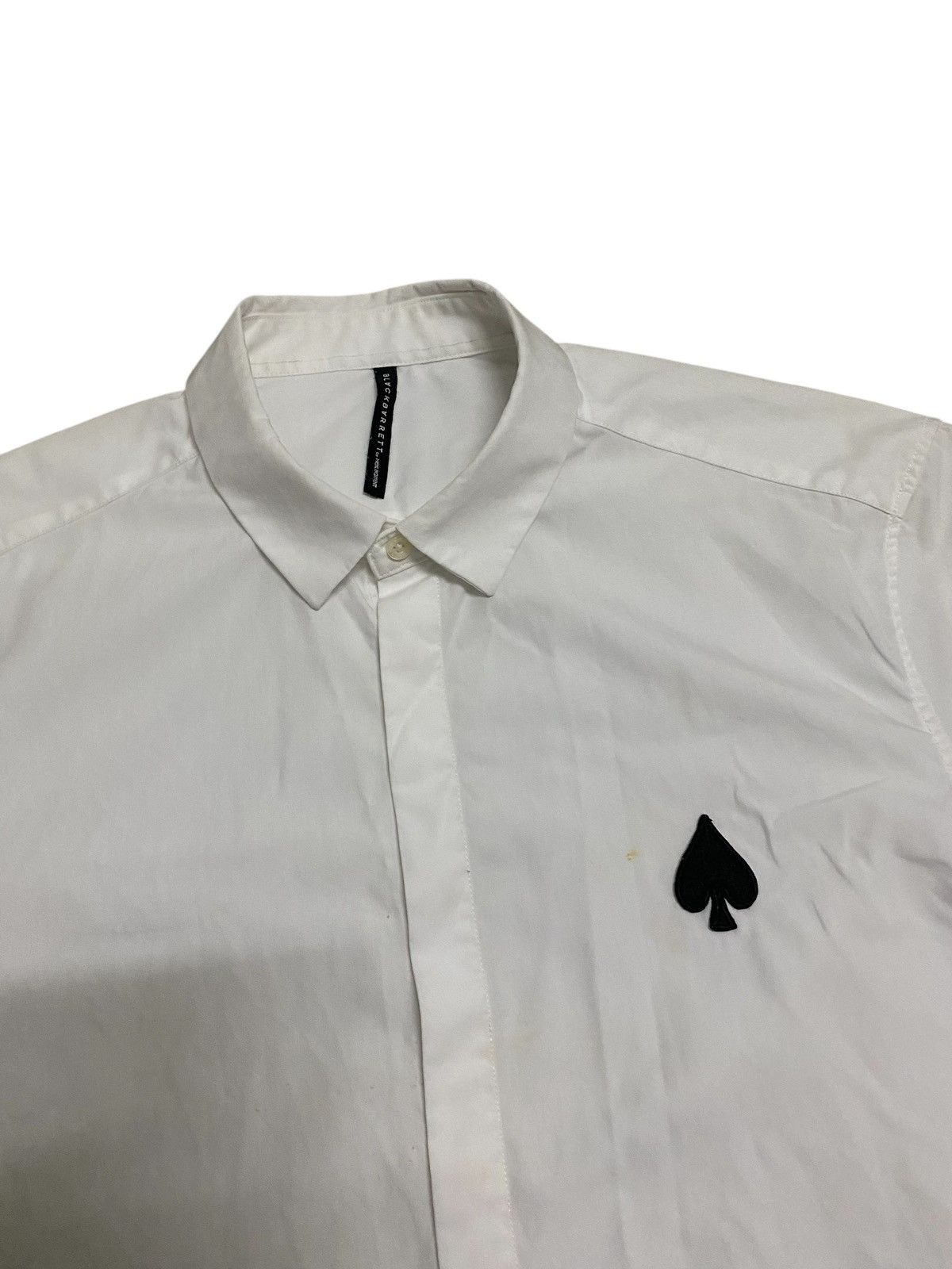 Japanese Brand × Neil Barrett × Vintage Vintage Black Barrett Spade Neil Barrett White Shirt Size US L / EU 52-54 / 3 - 3 Thumbnail