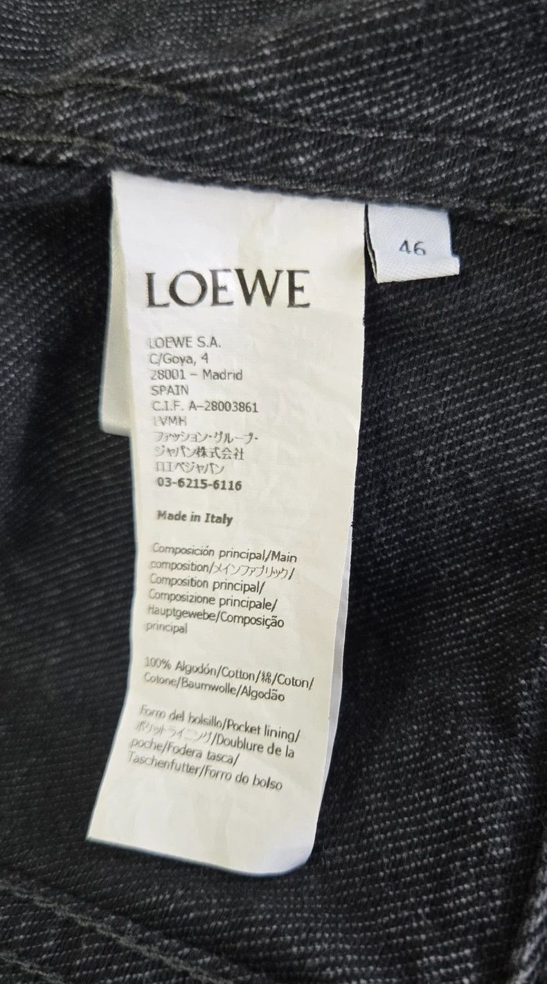Loewe LOEWE Turn down single row snap loose jeans jacket Size US S / EU 44-46 / 1 - 6 Thumbnail