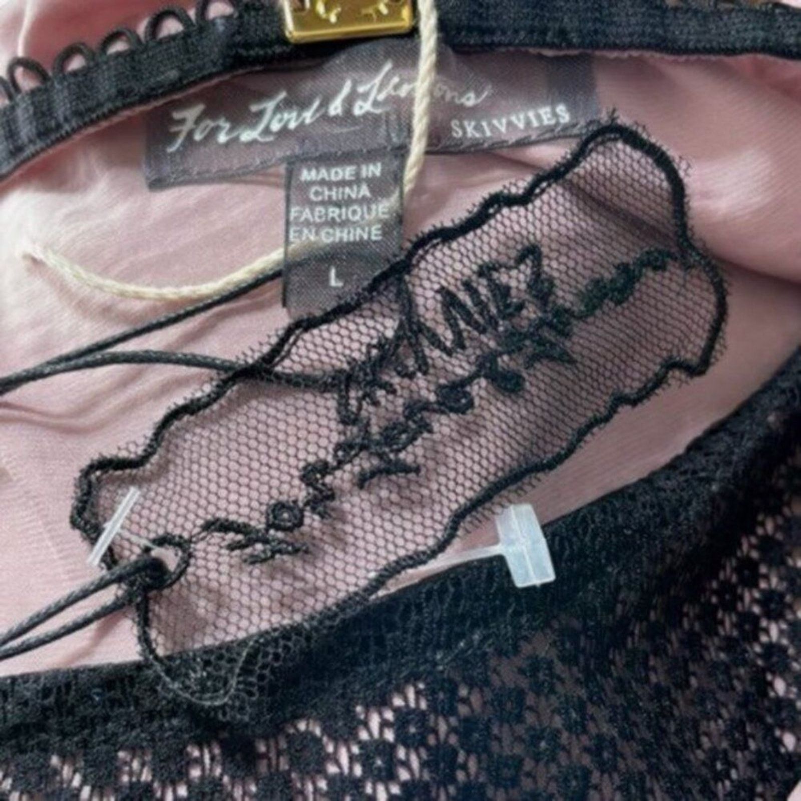 For Love & Lemons For Love and Lemons Pastel Pink Dressing gown Pink L Size L / US 10 / IT 46 - 5 Thumbnail