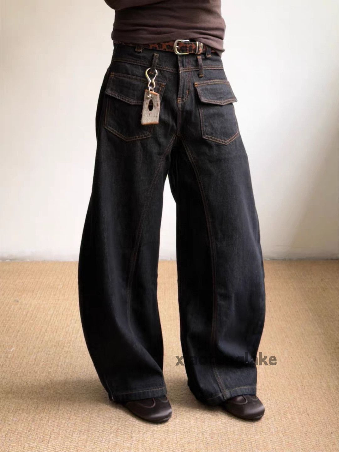 Jean xz vintage wide Leg loose baggy flared Carpenter jeans Size US 34 / EU 50 - 5 Thumbnail