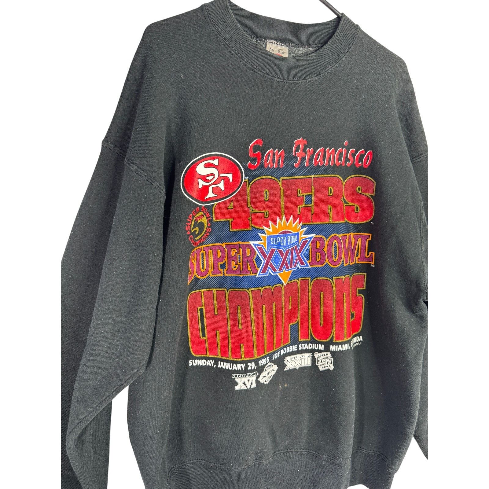 NFL VTG San Francisco 49er Super Bowl XXIX 95 Sweatshirt size XL Size US XL / EU 56 / 4 - 2 Thumbnail