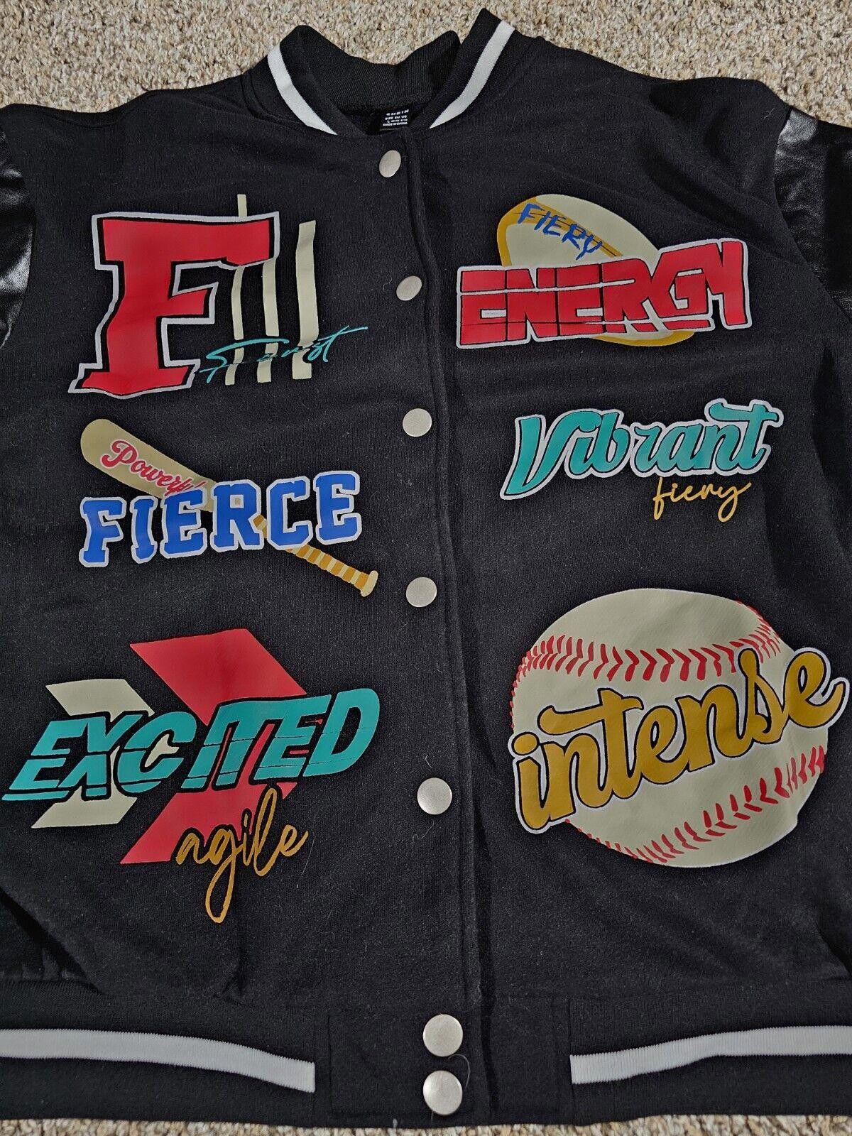 Shein SHEIN fierce intense baseball Retro Varsity jacket Large Size US L / EU 52-54 / 3 - 2 Thumbnail