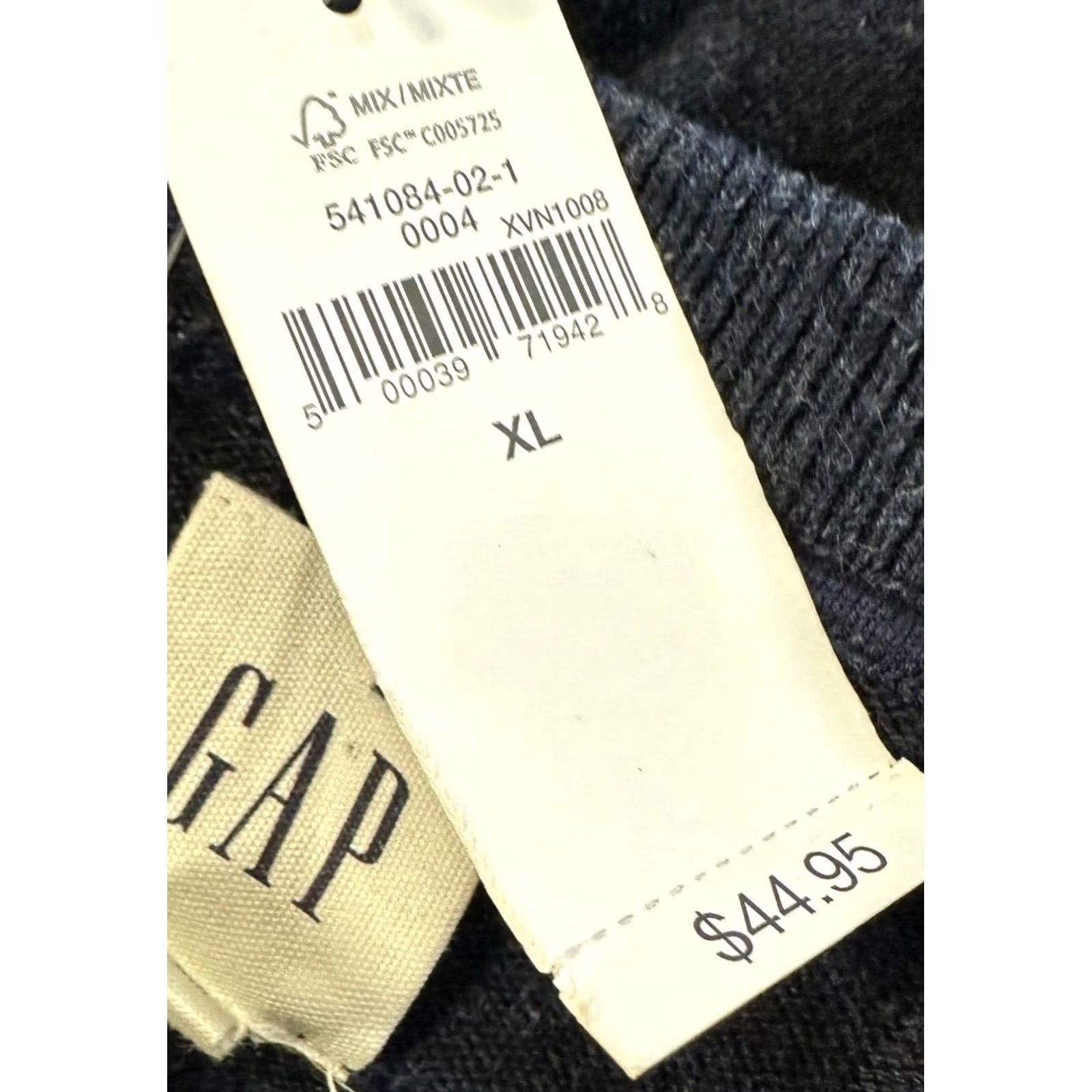 Gap GAP Sweatshirt Henley Pullover Mens XL Dark Blue Striped Gift Casual Outdoor Walking 60s? Size US XL / EU 56 / 4 - 2 Thumbnail