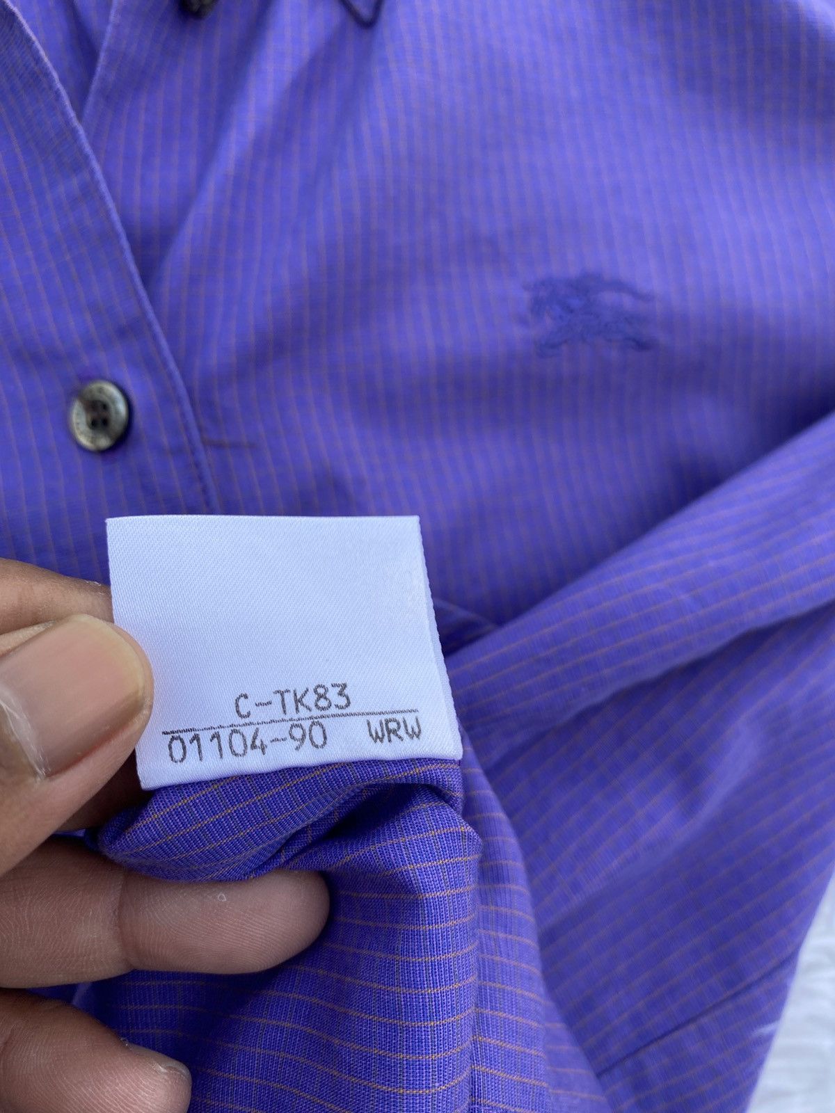 Burberry Rare Vintage 90s Burberry Blue Label Women Buttons Shirt Size XS / US 0-2 / IT 36-38 - 10 Thumbnail