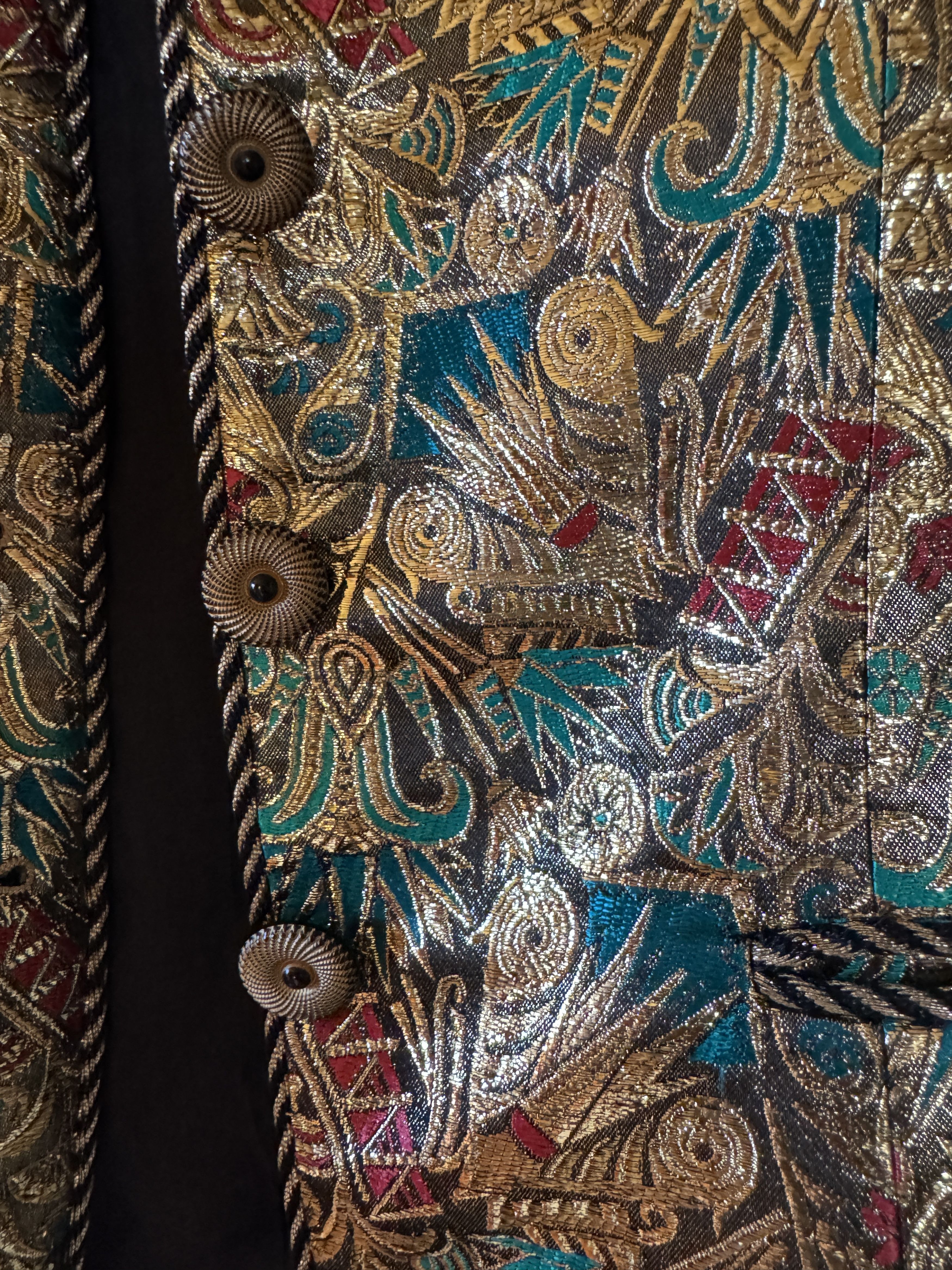 Guy Laroche Gold Brocade Vintage Jacket Size S / US 4 / IT 40 - 7 Thumbnail