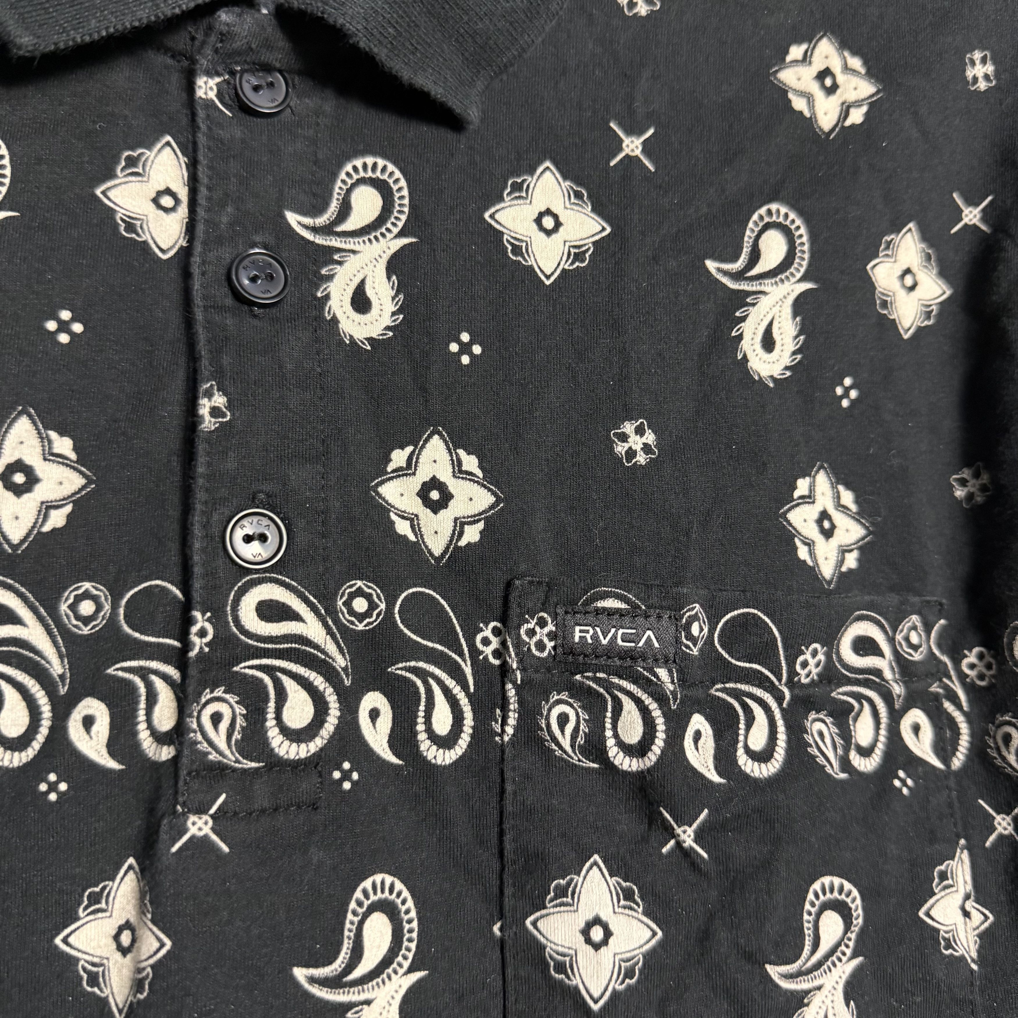 RVCA 🔥RARE🔥RVCA All-Over Paisley Polo Shirt Size US M / EU 48-50 / 2 - 3 Thumbnail