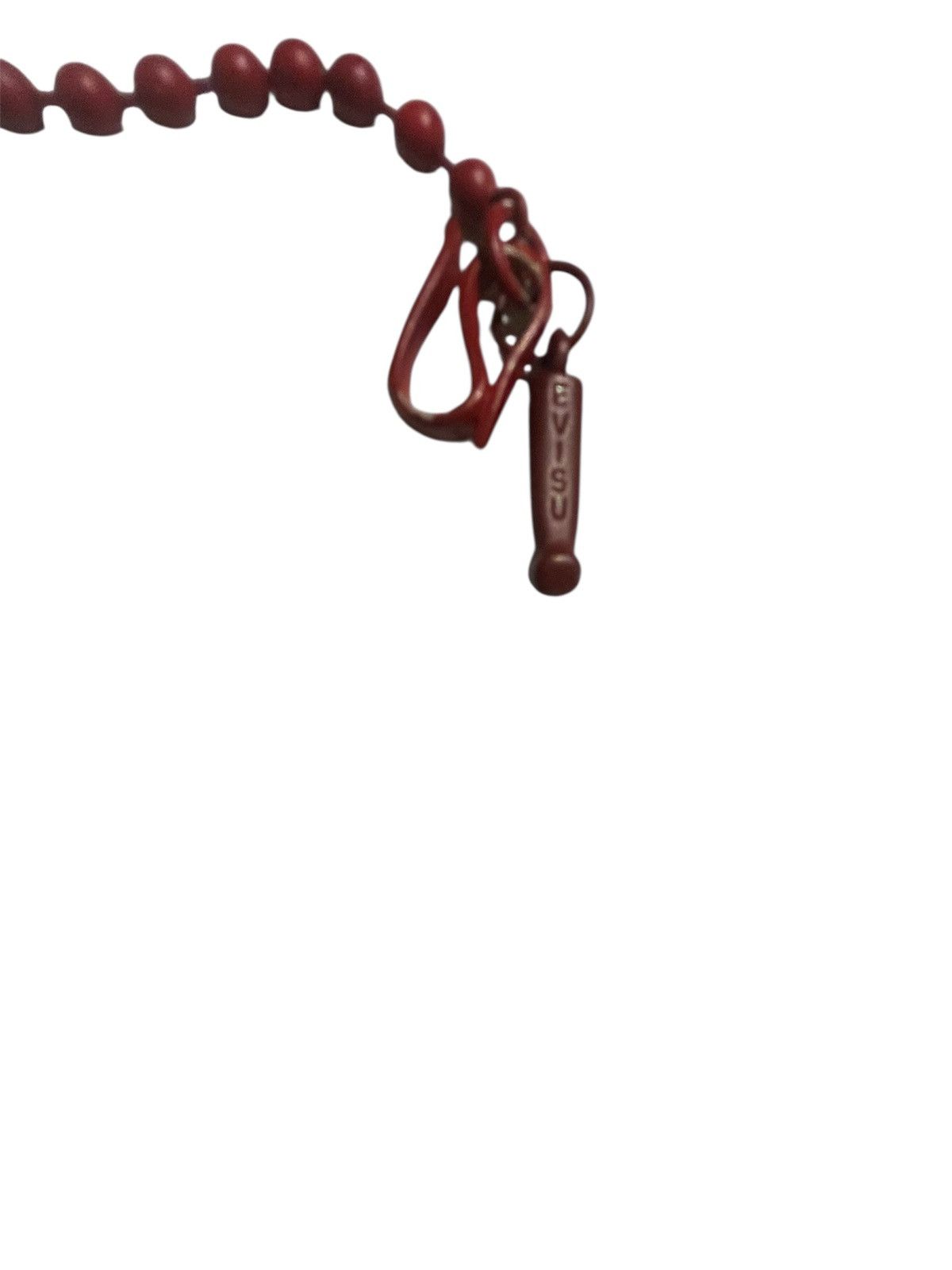 Evisu Evisu Red Beaded Accessory Necklace Or Decorative Bag Chain Size ONE SIZE - 4 Thumbnail