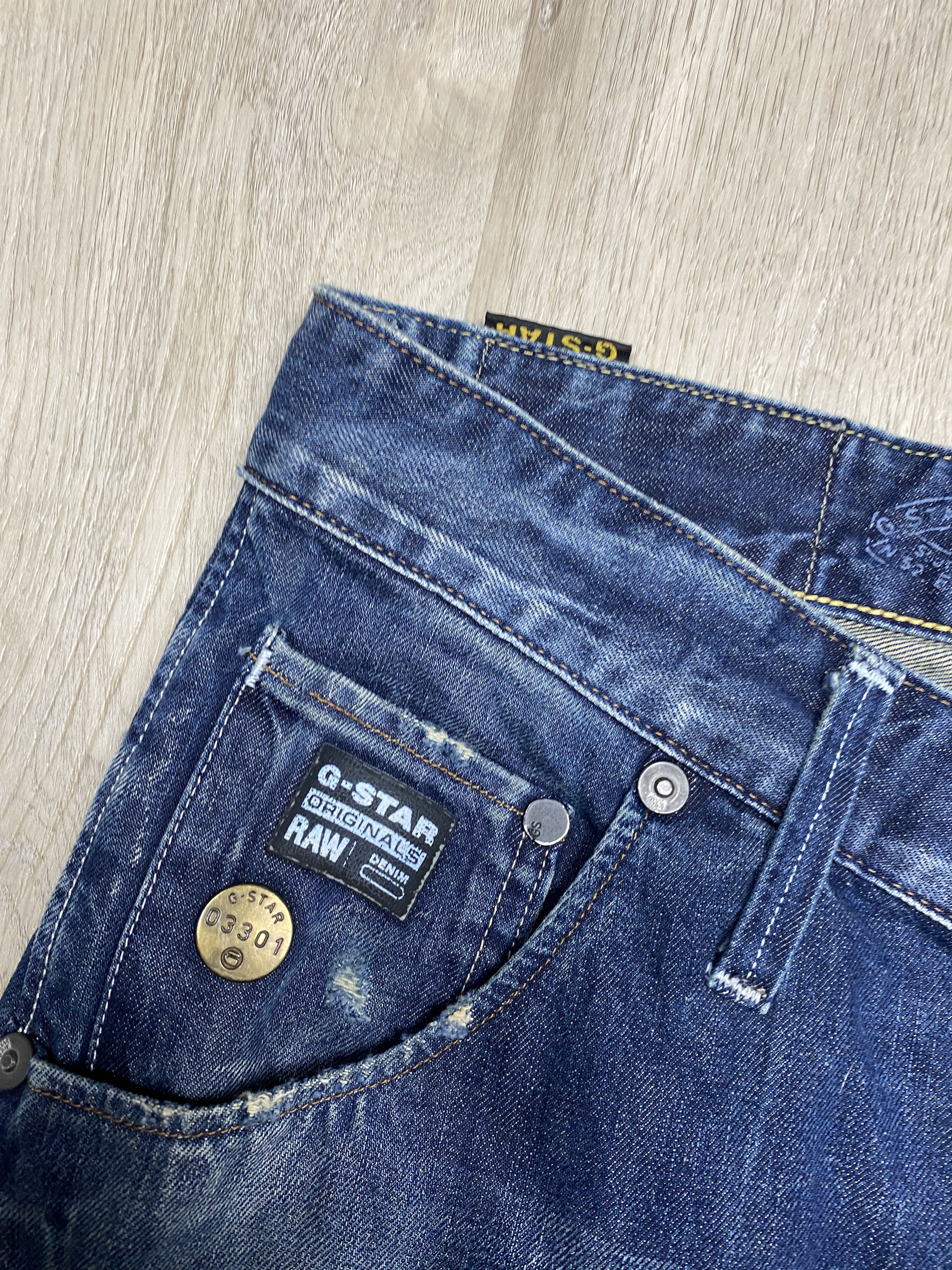 G-Star G Star Raw Vintage Mens Denim Pants Arc Loose Tapered Jeans Size US 31 - 3 Thumbnail