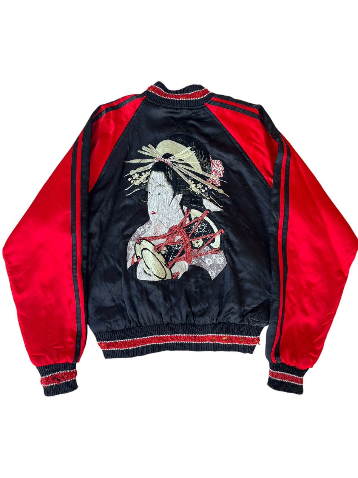 Japanese Brand × Vintage VTG Sukajan Revisible Jacket Size US S / EU 44-46 / 1 - 1 Thumbnail